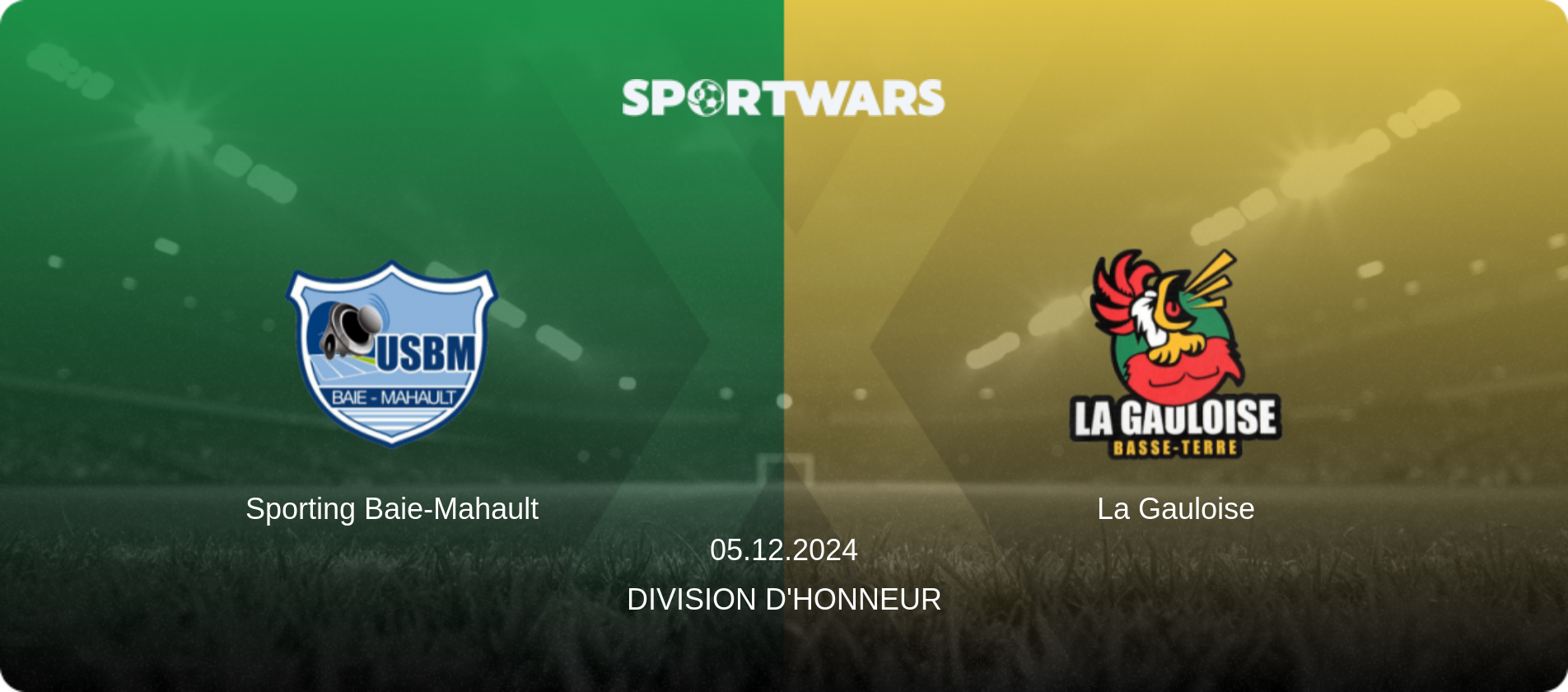 Sporting Baie-Mahault — La Gauloise, 05.12.2024 — Division d'Honneur (match preview)