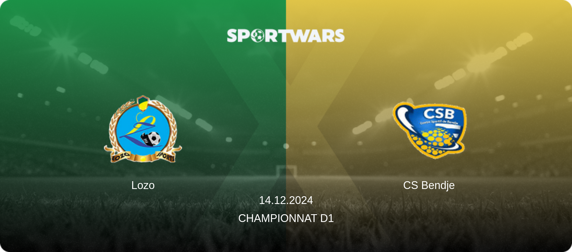 Lozo — CS Bendje, 14.12.2024 — Championnat D1 (match preview)