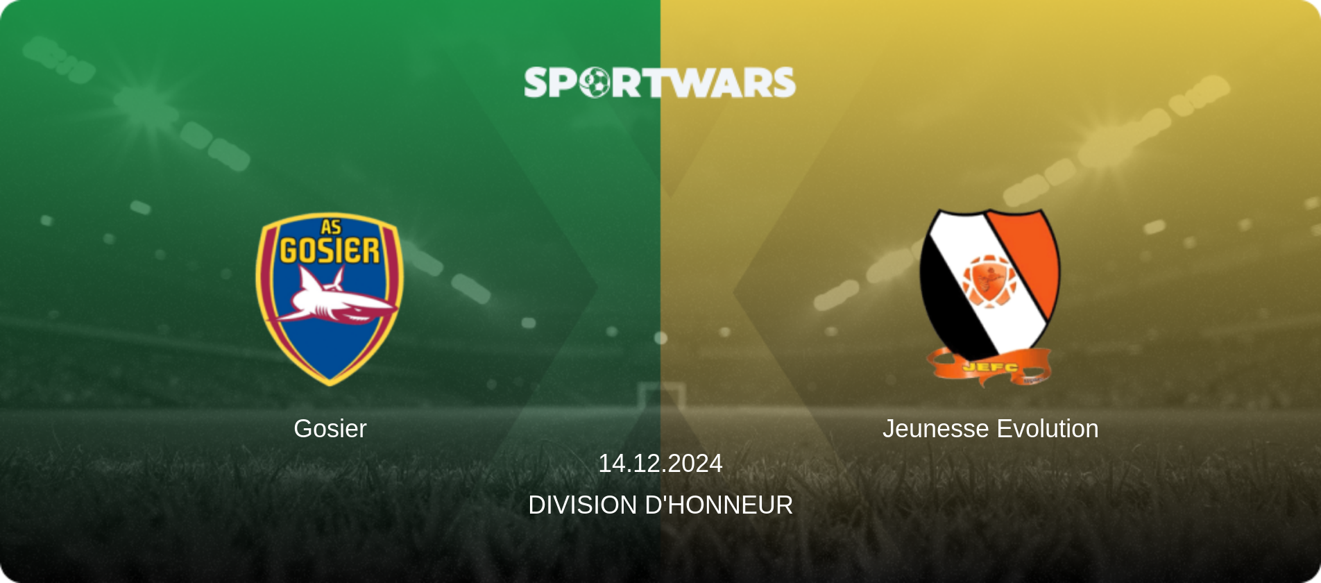 Gosier — Jeunesse Evolution, 14.12.2024 — Division d'Honneur (match preview)