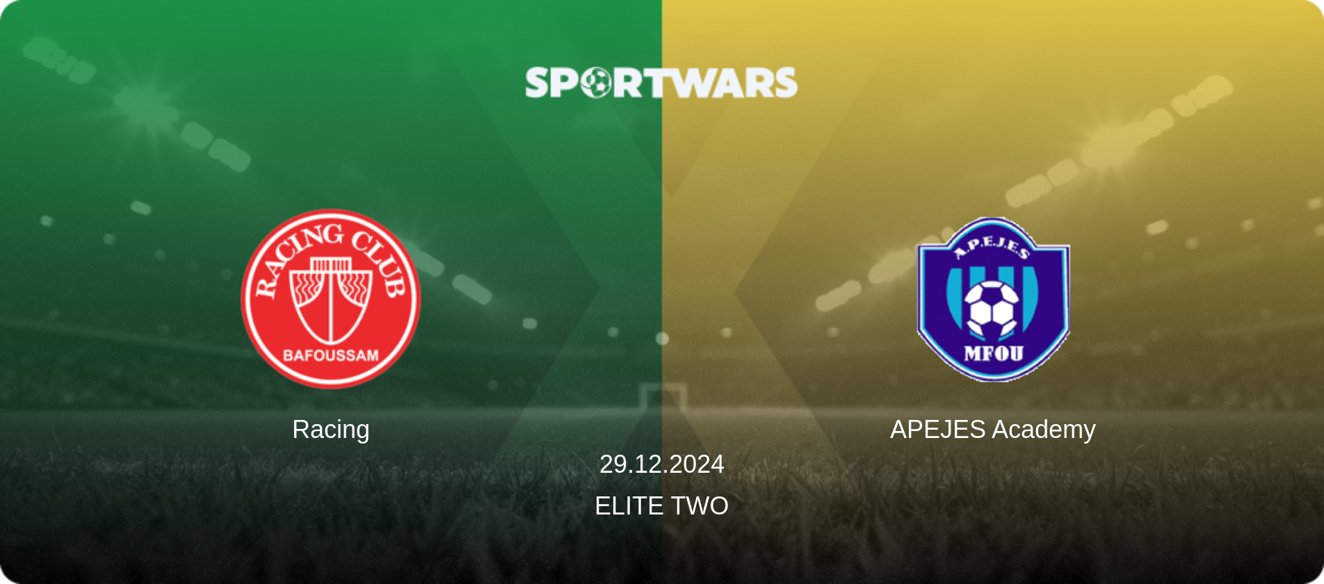 Racing — APEJES Academy, 29.12.2024 — Elite Two (match preview)