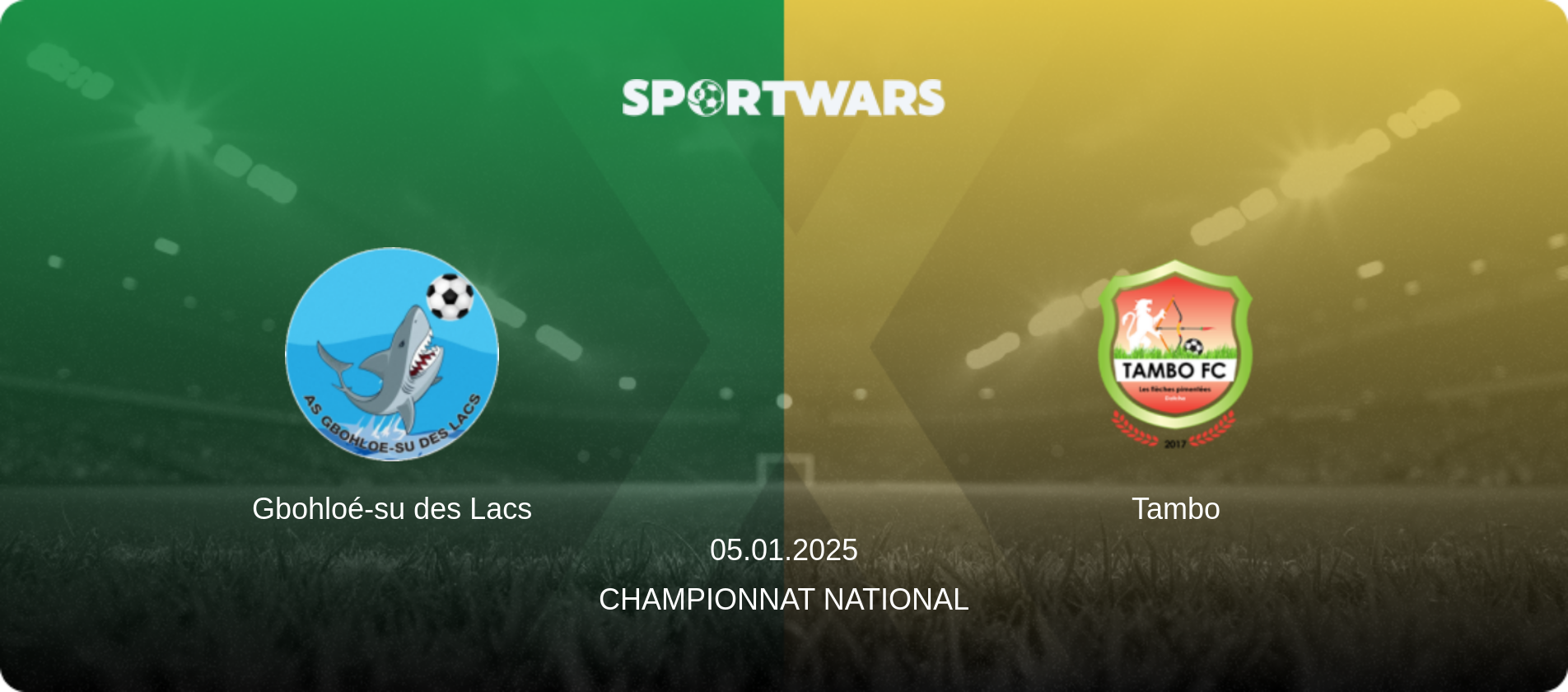 Gbohloé-su des Lacs — Tambo, 05.01.2025 — Championnat National (match preview)
