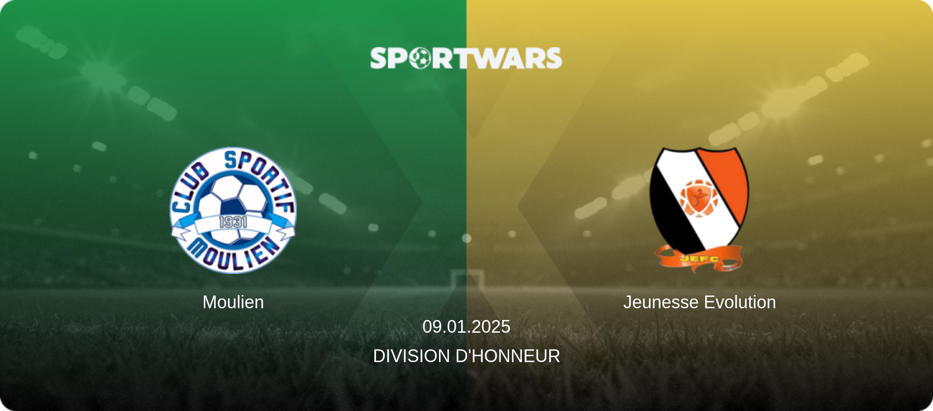 Moulien — Jeunesse Evolution, 09.01.2025 — Division d'Honneur (match preview)