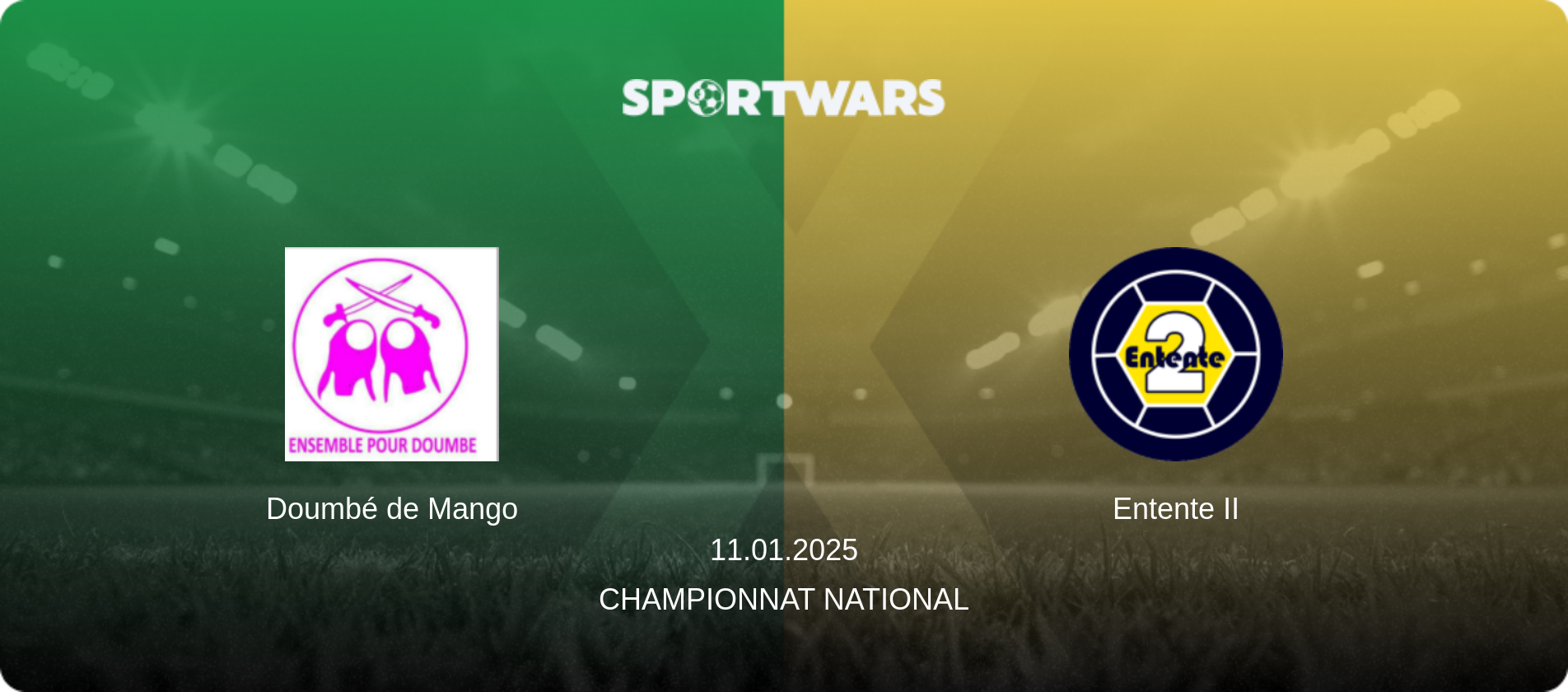 Doumbé de Mango — Entente II, 11.01.2025 — Championnat National (match preview)