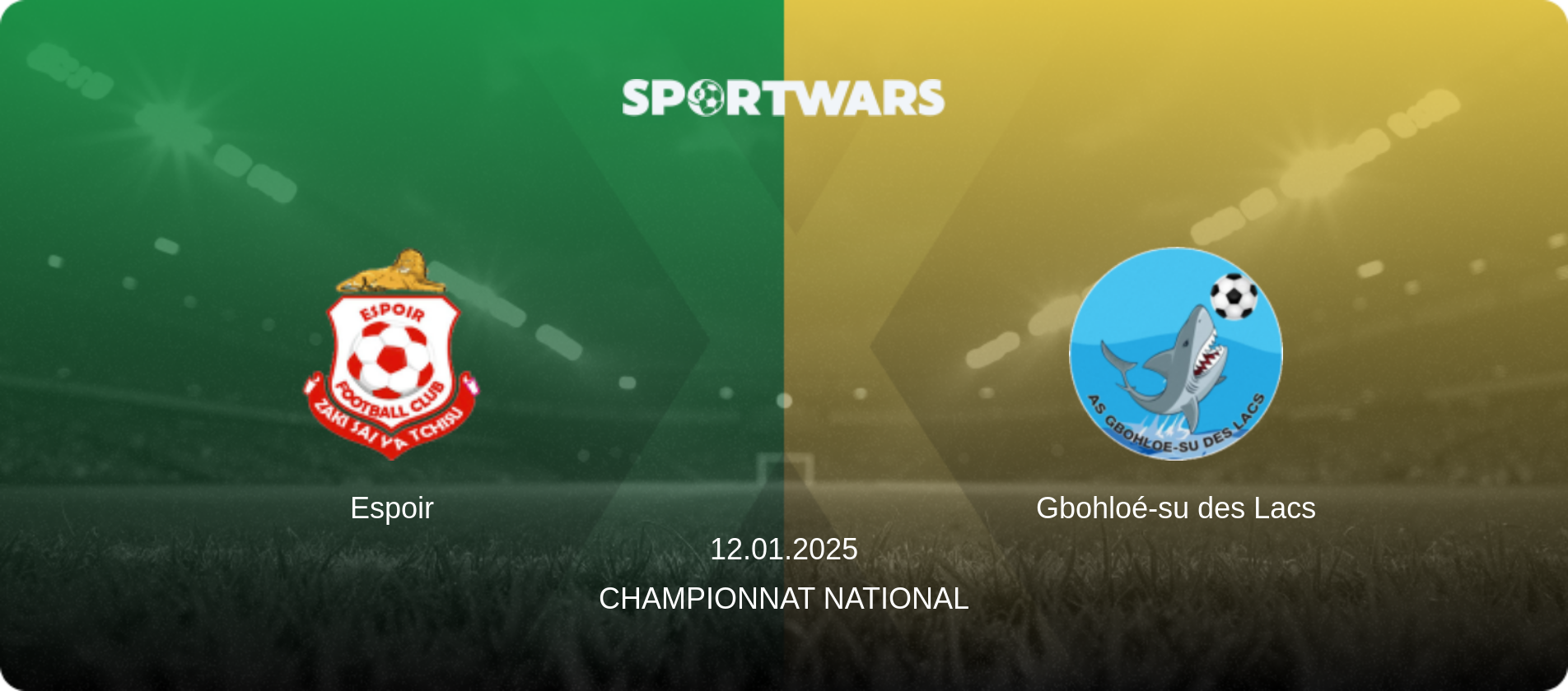 Espoir — Gbohloé-su des Lacs, 12.01.2025 — Championnat National (match preview)