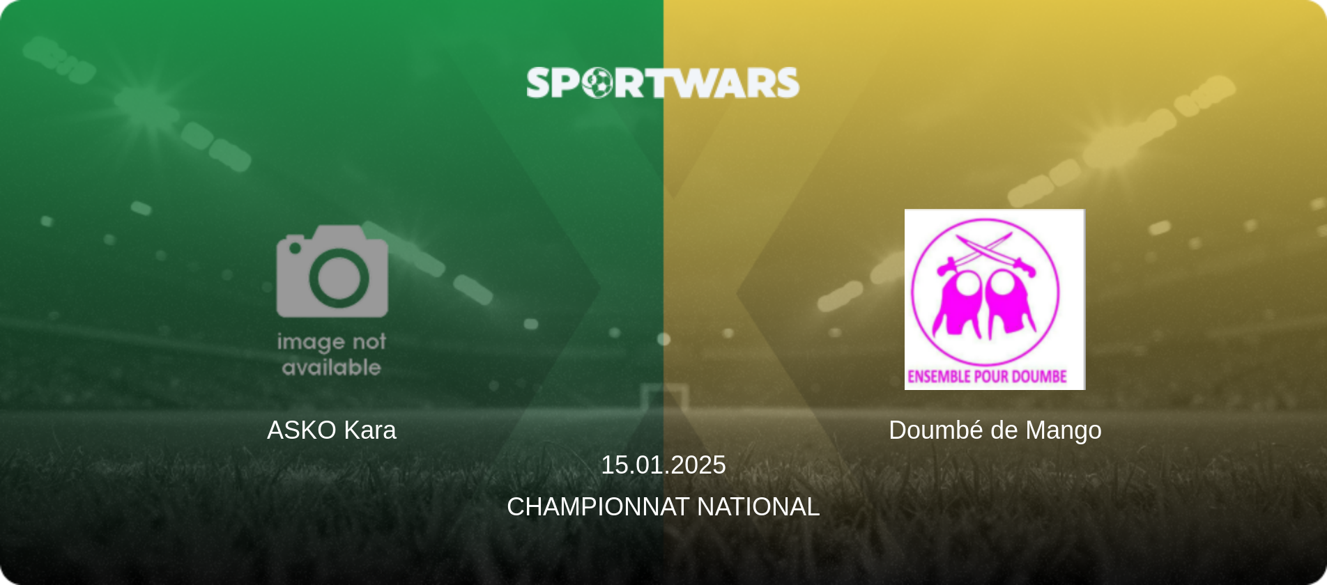 ASKO Kara — Doumbé de Mango, 15.01.2025 — Championnat National (match preview)