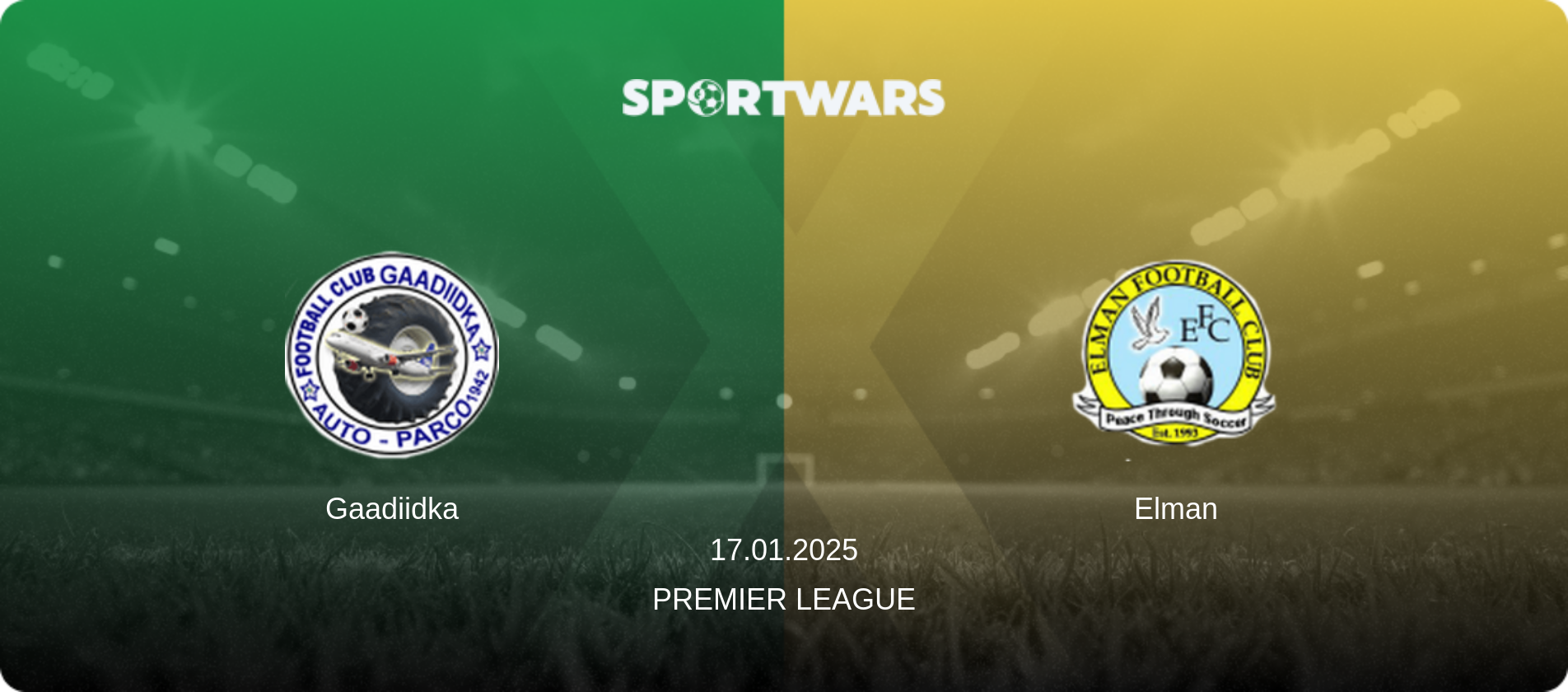 Gaadiidka — Elman, 17.01.2025 — Premier League (match preview)