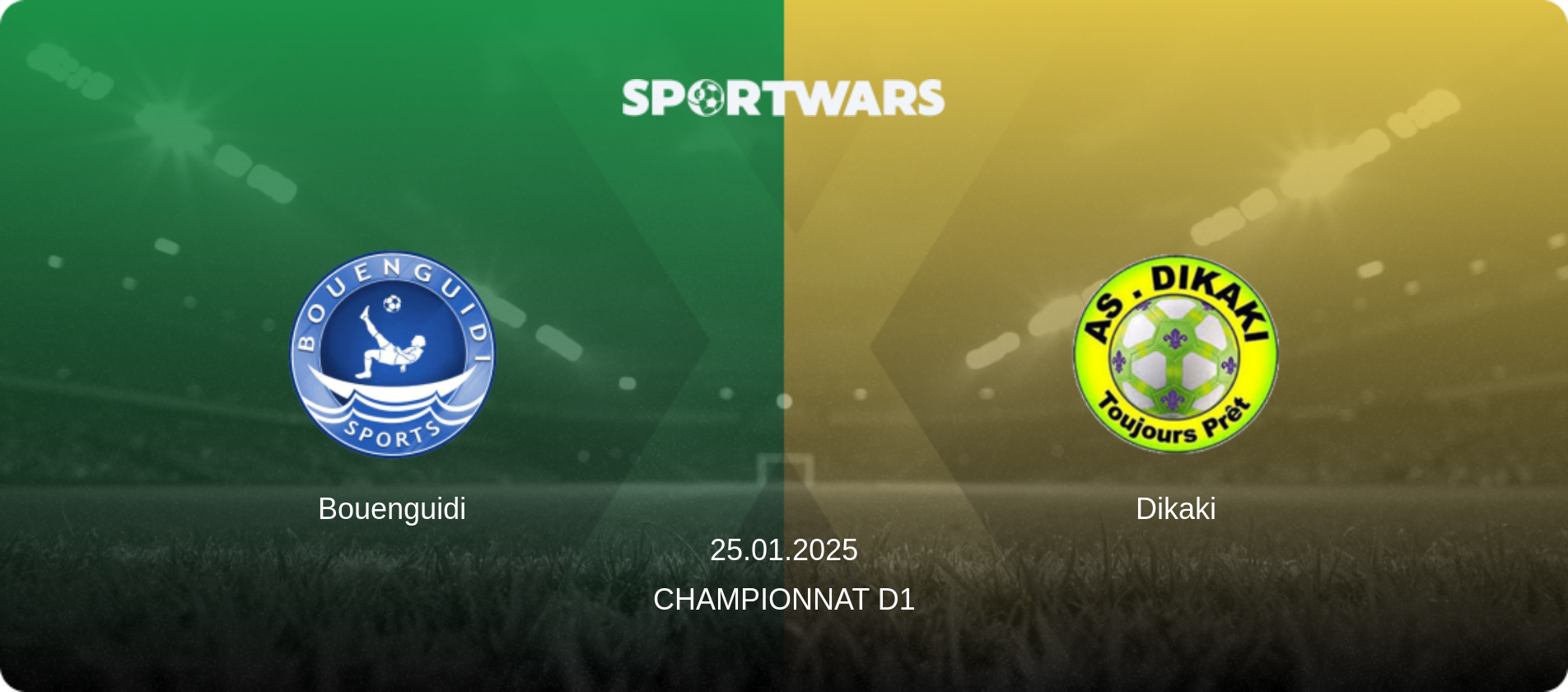 Bouenguidi — Dikaki, 25.01.2025 — Championnat D1 (match preview)