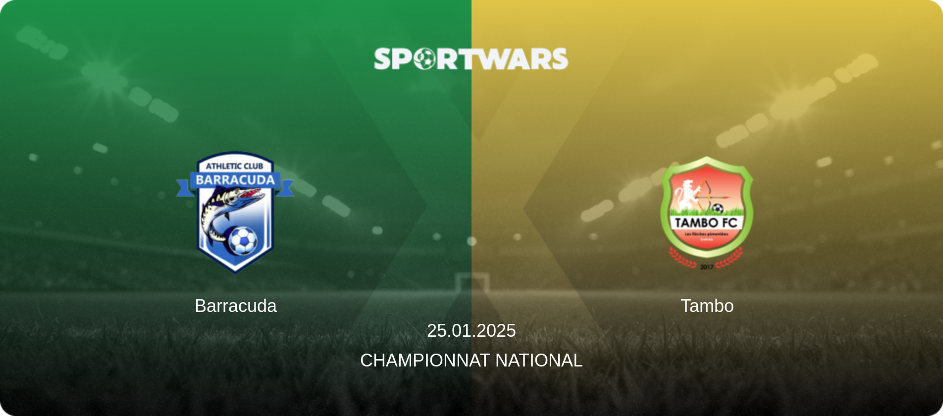 Barracuda — Tambo, 25.01.2025 — Championnat National (match preview)