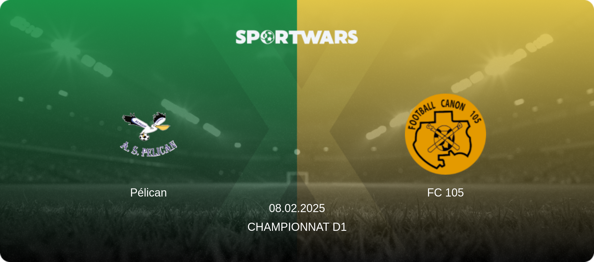 Pélican — FC 105, 08.02.2025 — Championnat D1 (match preview)