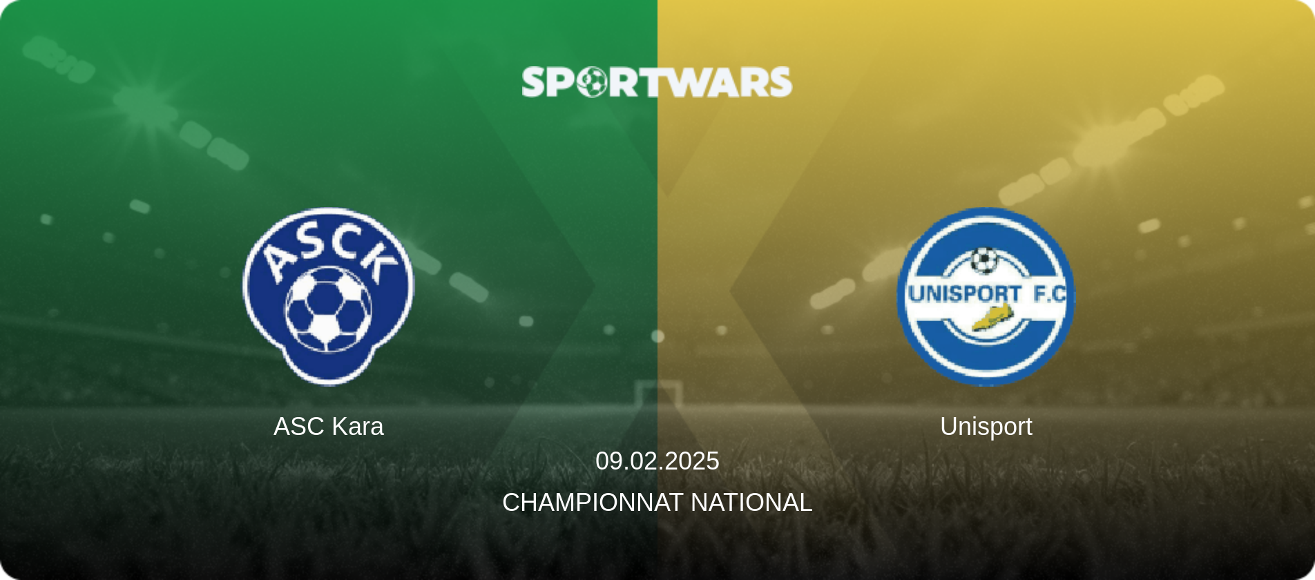 ASC Kara — Unisport, 09.02.2025 — Championnat National (match preview)