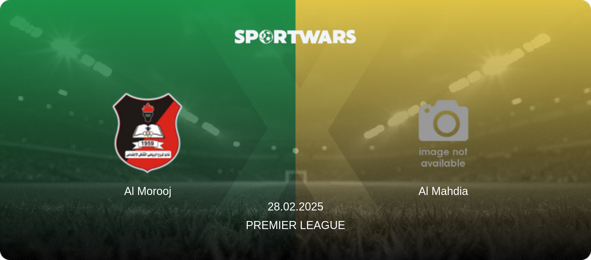 Al Morooj — Al Mahdia, 28.02.2025 — Premier League (match preview)