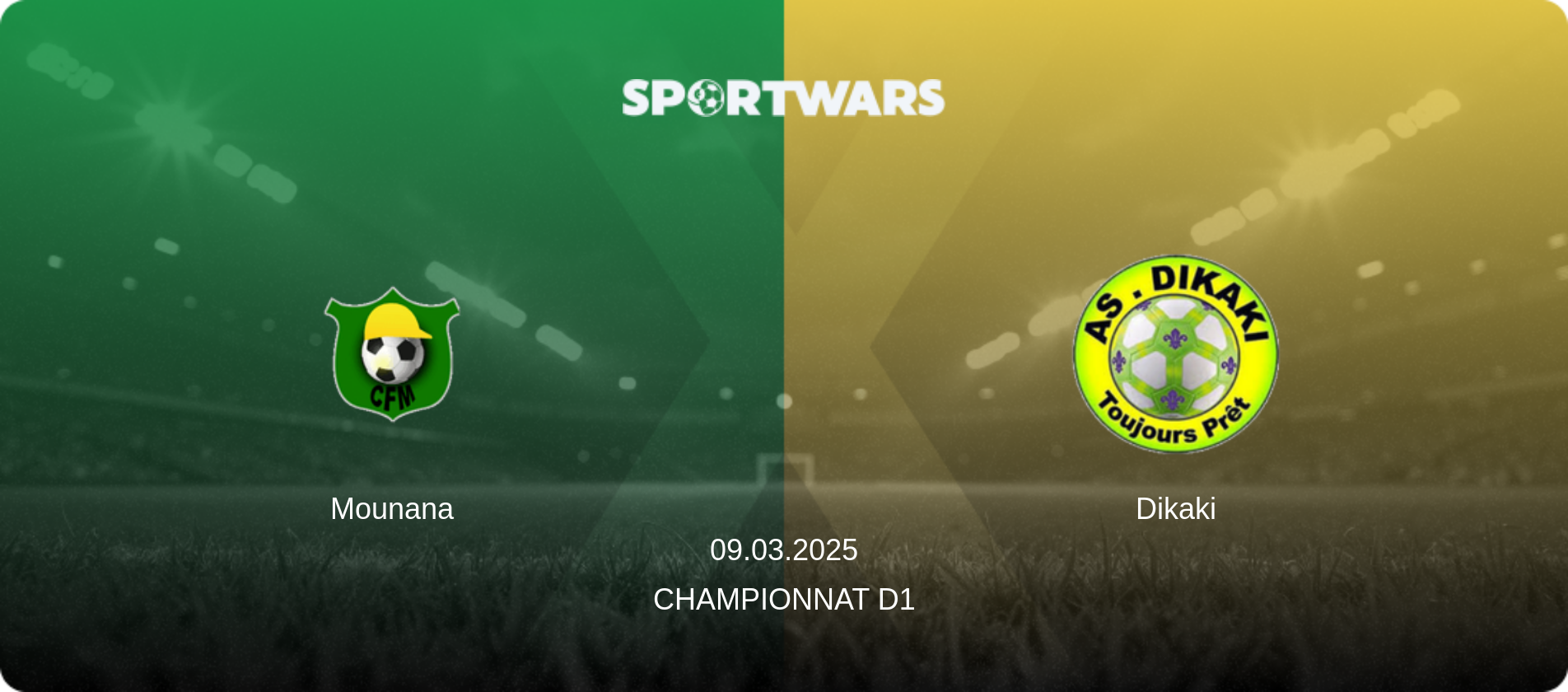 Mounana — Dikaki, 09.03.2025 — Championnat D1 (match preview)