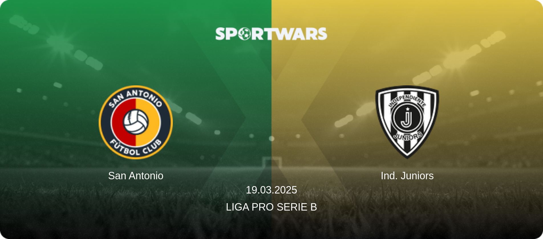 San Antonio — Ind. Juniors, 19.03.2025 — Liga Pro Serie B (match preview)