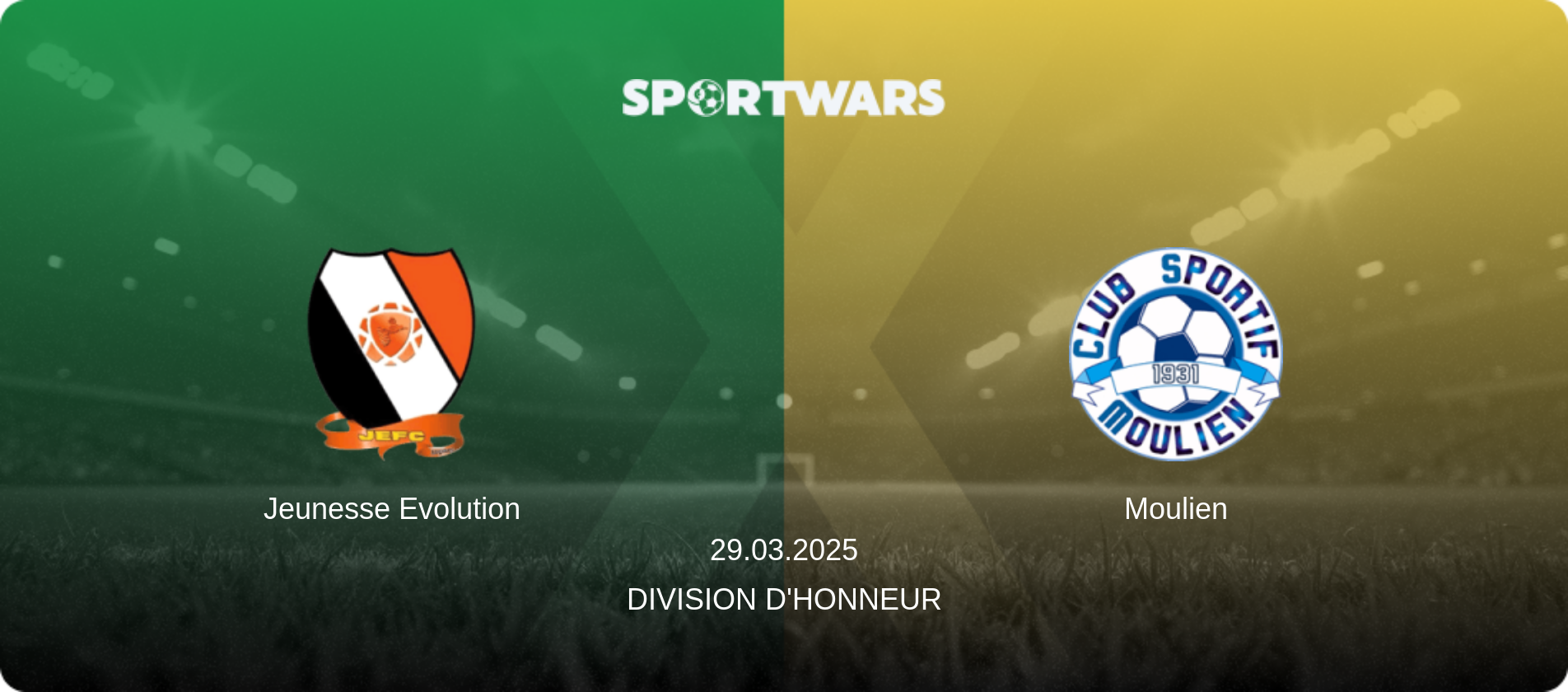 Jeunesse Evolution — Moulien, 29.03.2025 — Division d'Honneur (match preview)