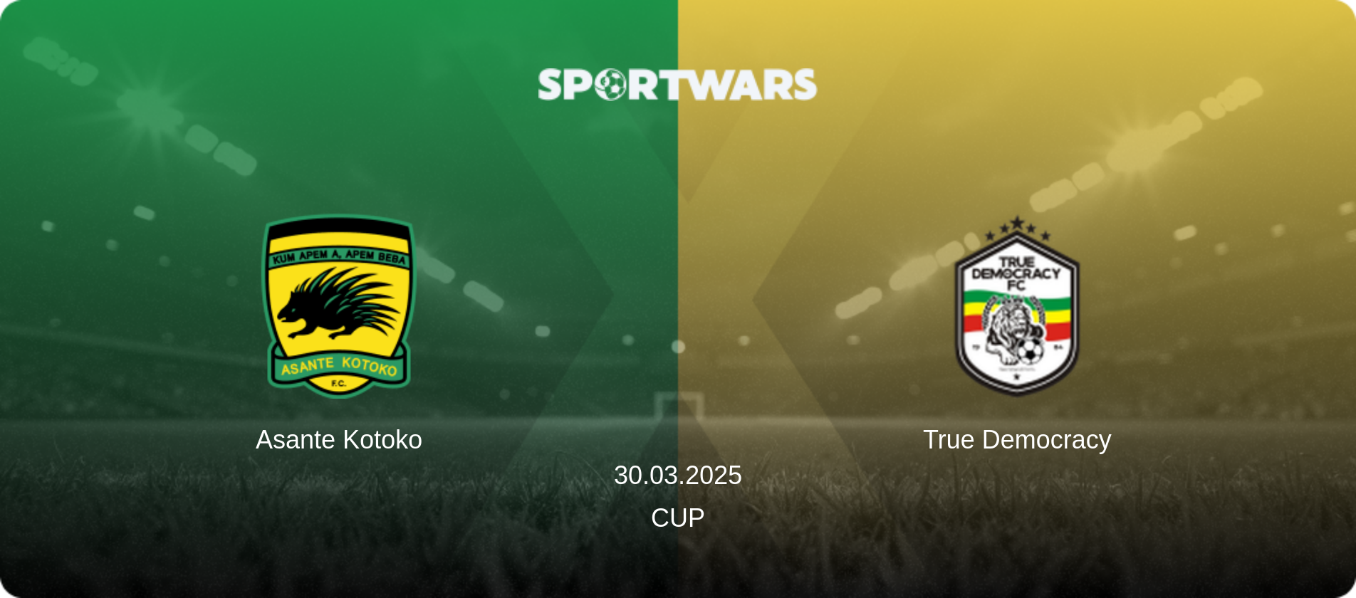 Asante Kotoko — True Democracy, 30.03.2025 — Cup (match preview)