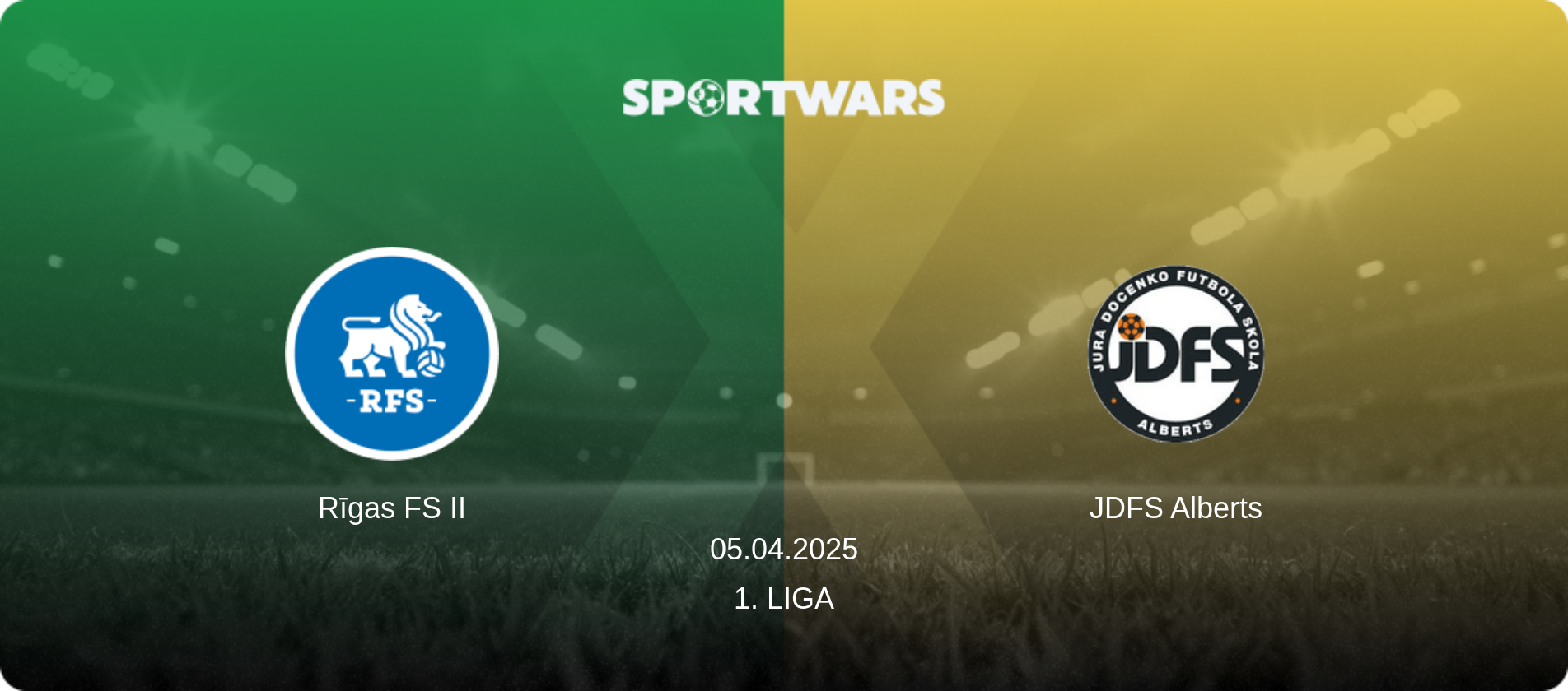 Rīgas FS II — JDFS Alberts, 05.04.2025 — 1. Liga (match preview)
