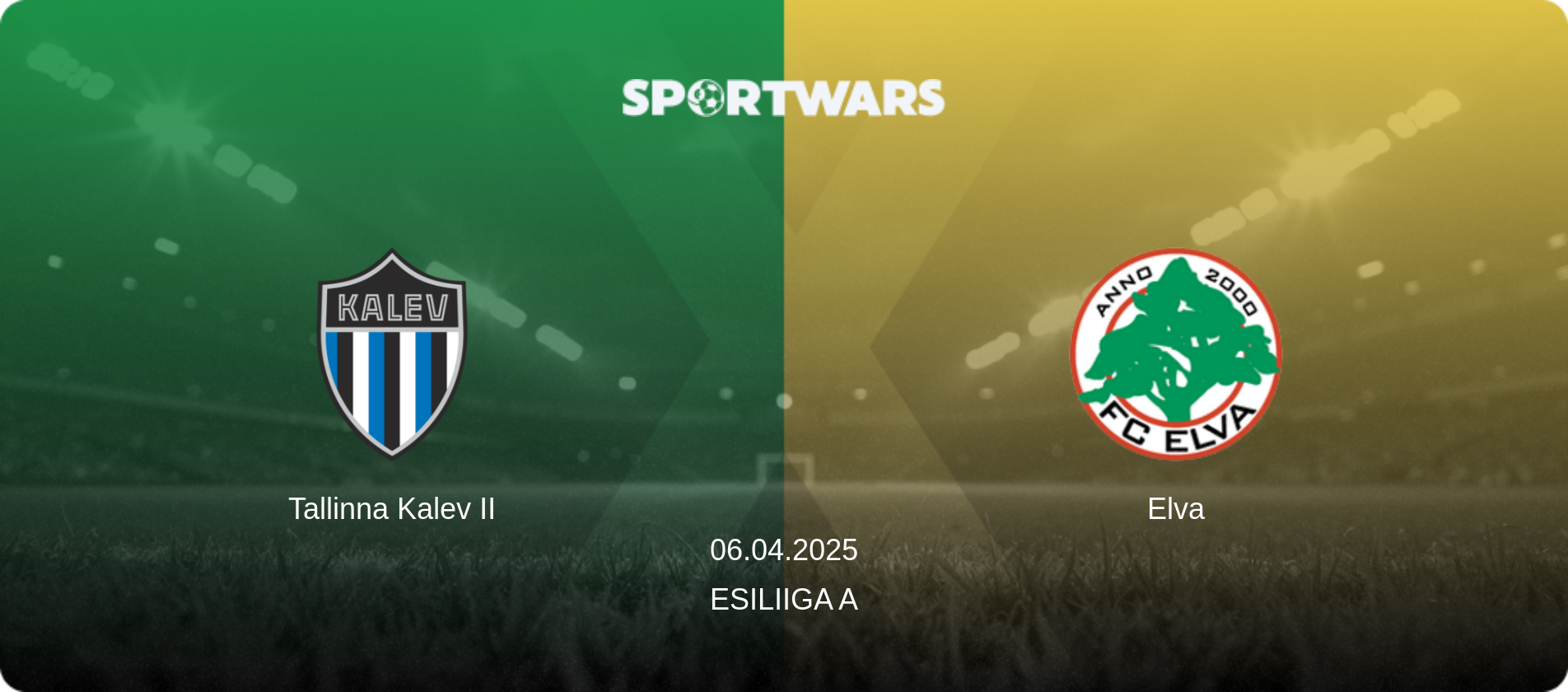 Tallinna Kalev II — Elva, 06.04.2025 — Esiliiga A (match preview)