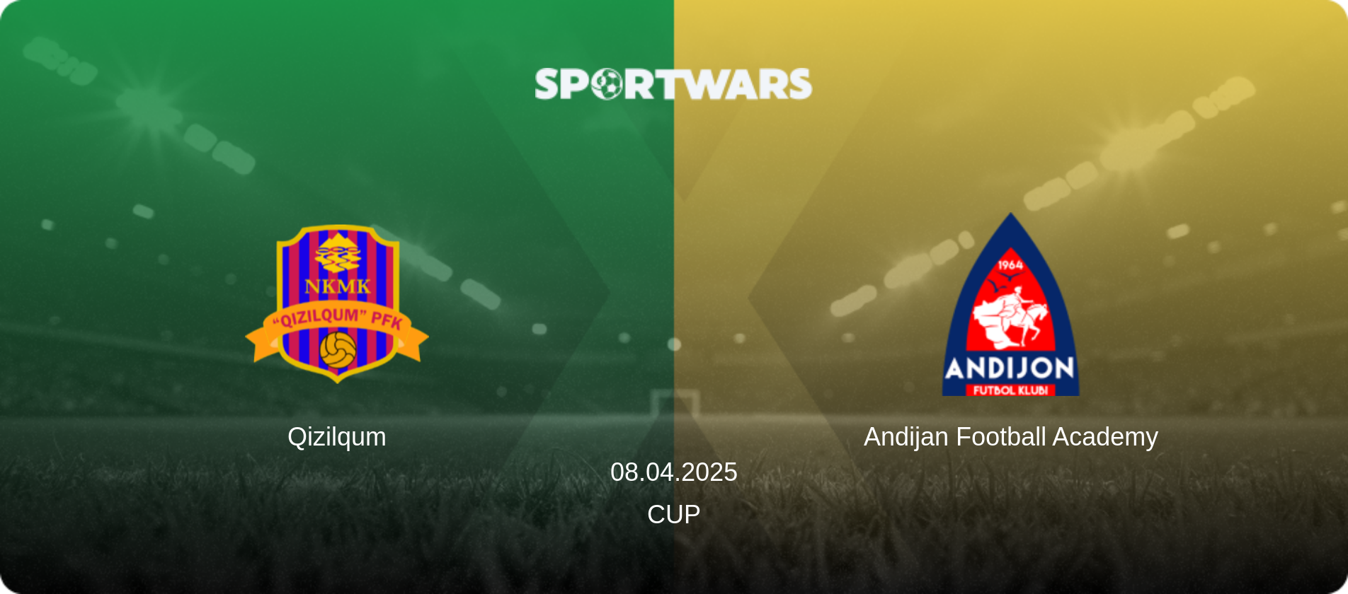 Qizilqum — Andijan Football Academy, 08.04.2025 — Cup (match preview)