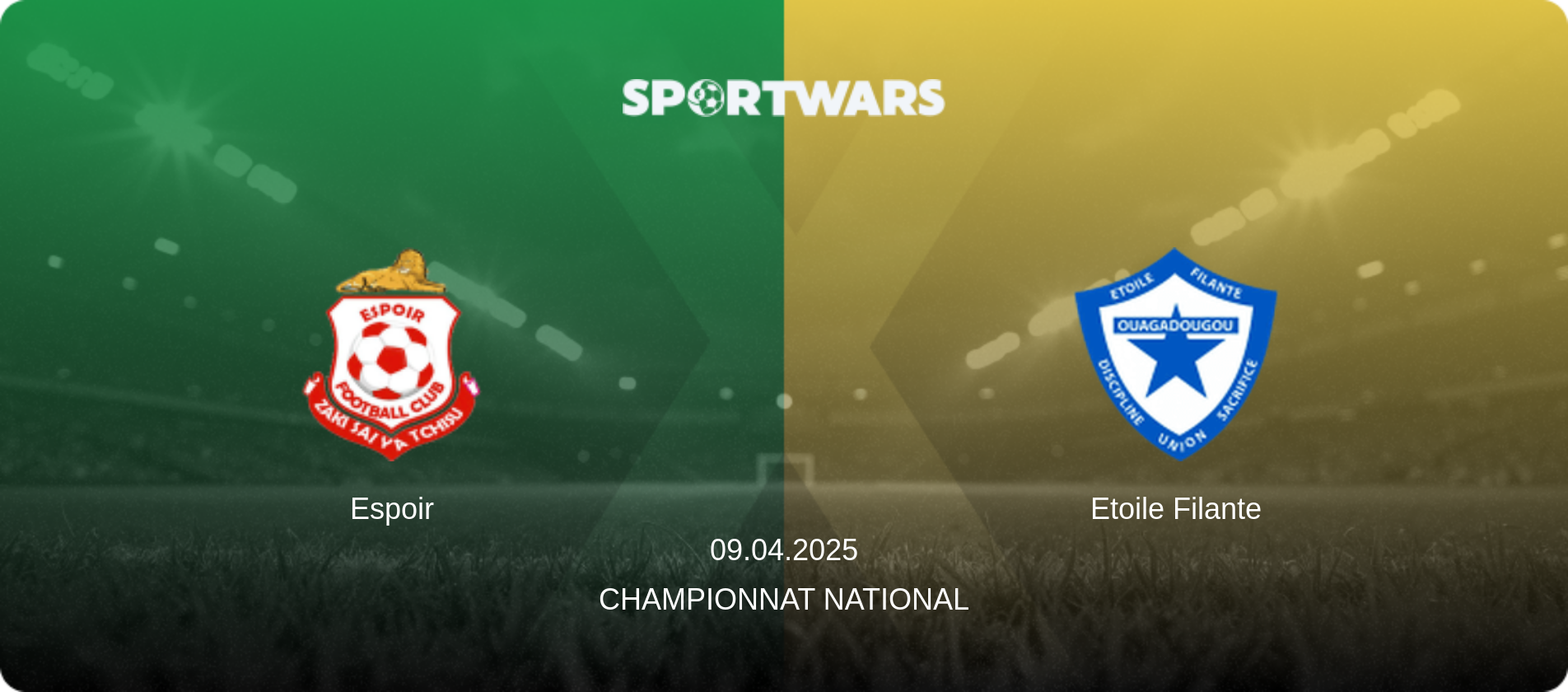 Espoir — Etoile Filante, 09.04.2025 — Championnat National (match preview)