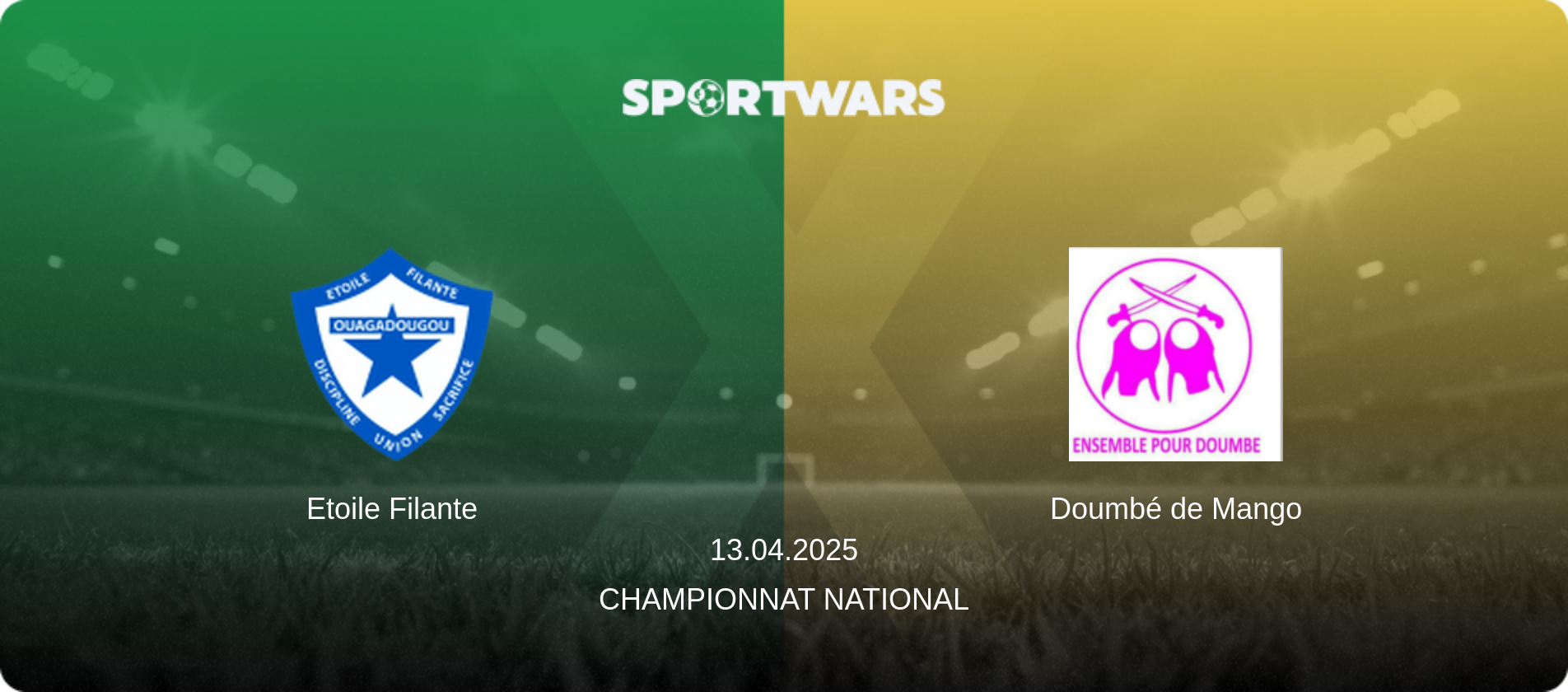Etoile Filante — Doumbé de Mango, 13.04.2025 — Championnat National (match preview)