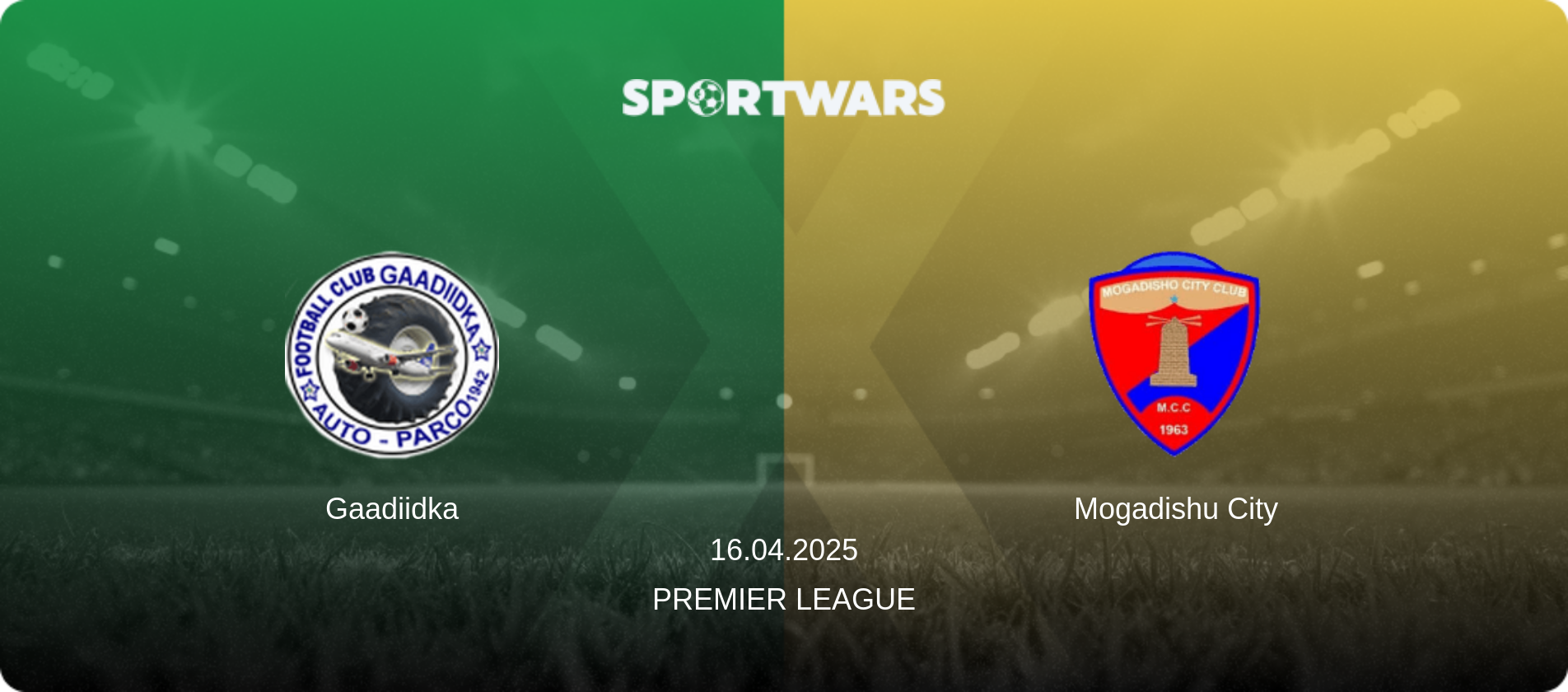 Gaadiidka — Mogadishu City, 16.04.2025 — Premier League (match preview)