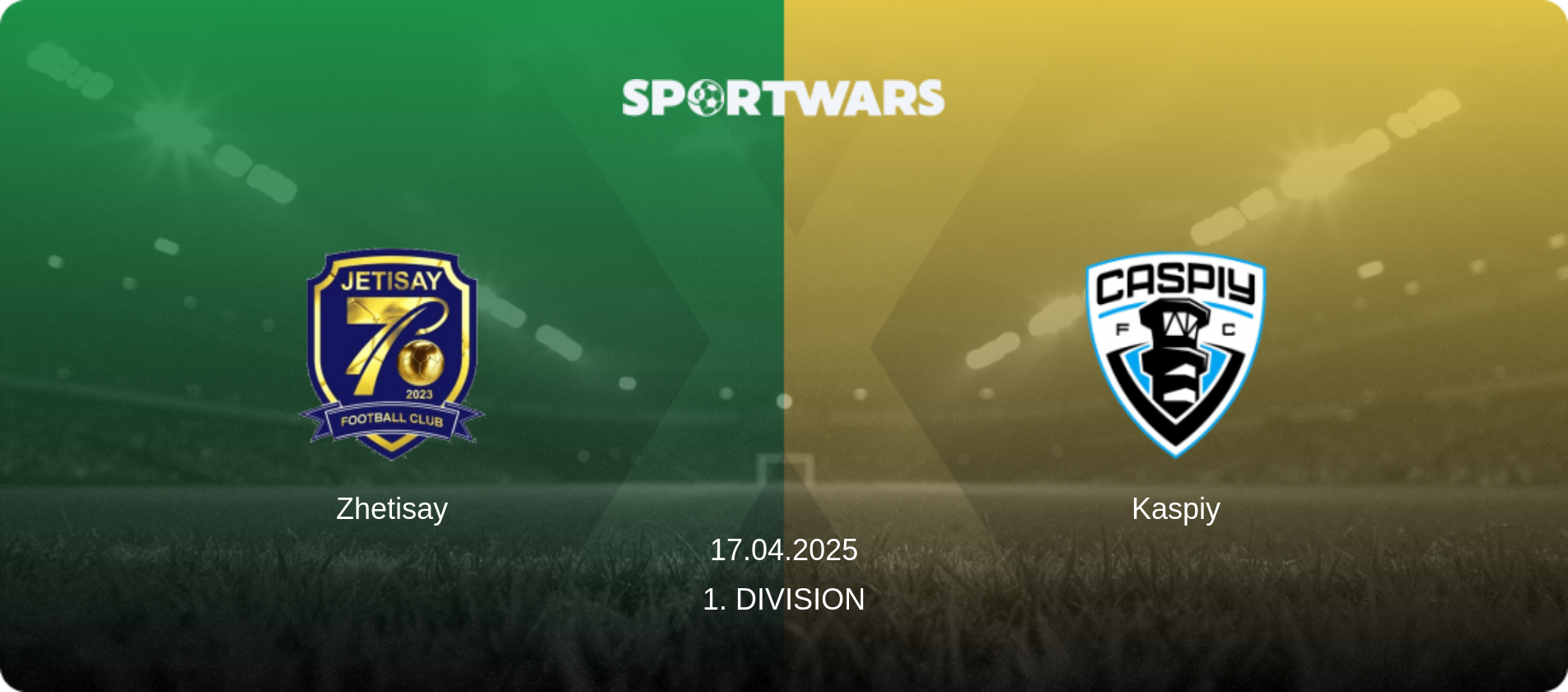 Zhetisay — Kaspiy, 17.04.2025 — 1. Division (match preview)