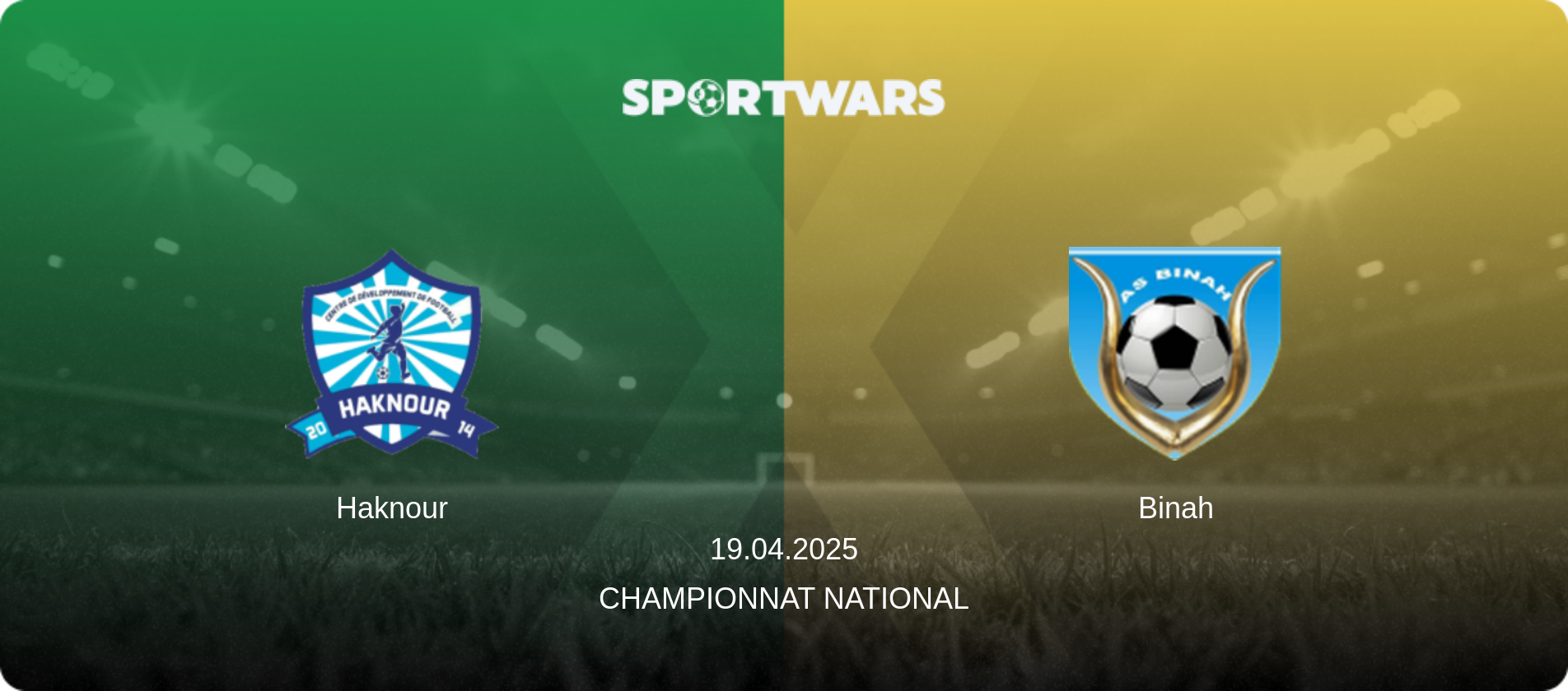 Haknour — Binah, 19.04.2025 — Championnat National (match preview)