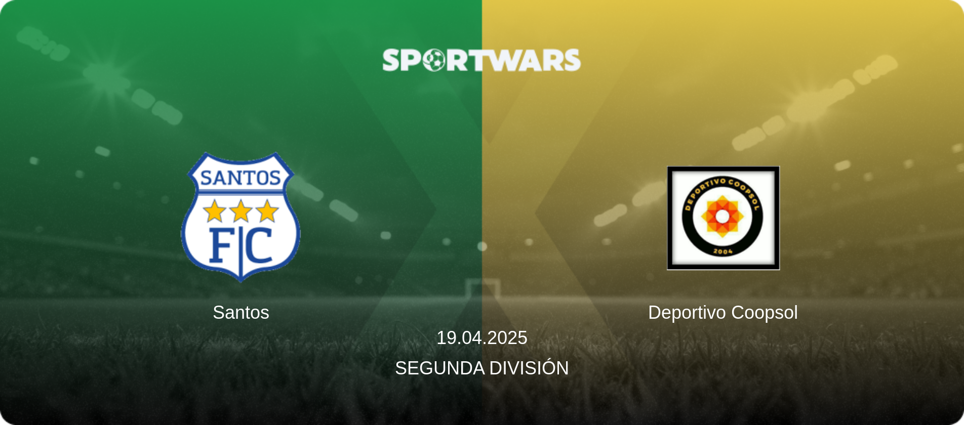 Santos — Deportivo Coopsol, 19.04.2025 — Segunda División (match preview)