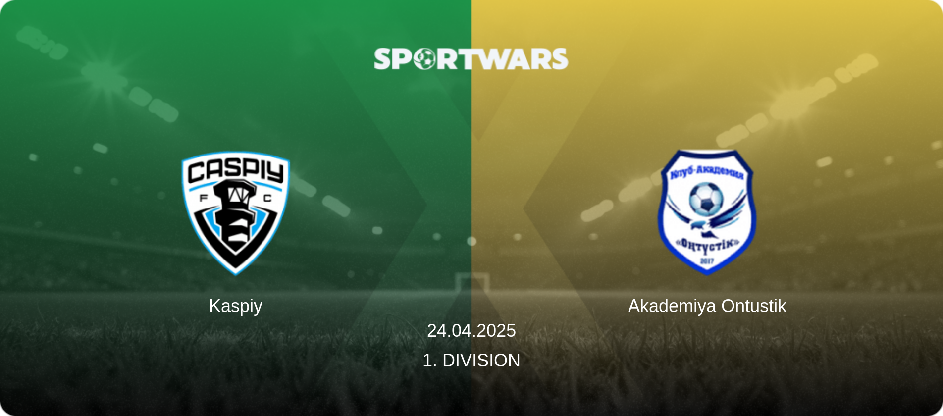 Kaspiy — Akademiya Ontustik, 24.04.2025 — 1. Division (match preview)