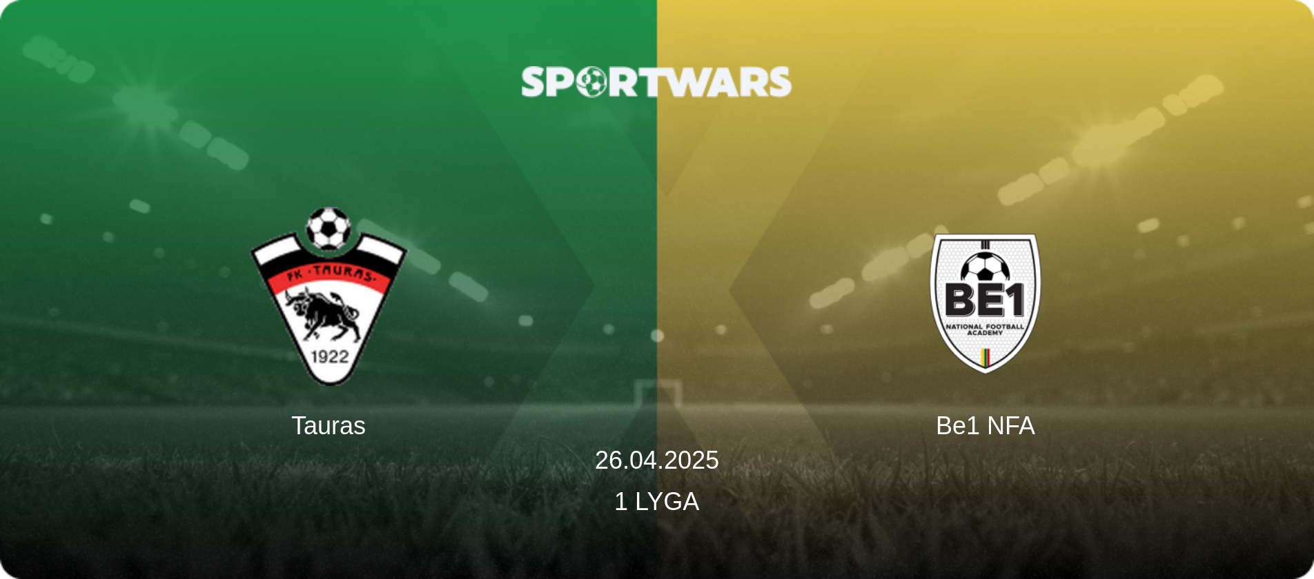 Tauras — Be1 NFA, 26.04.2025 — 1 Lyga (match preview)