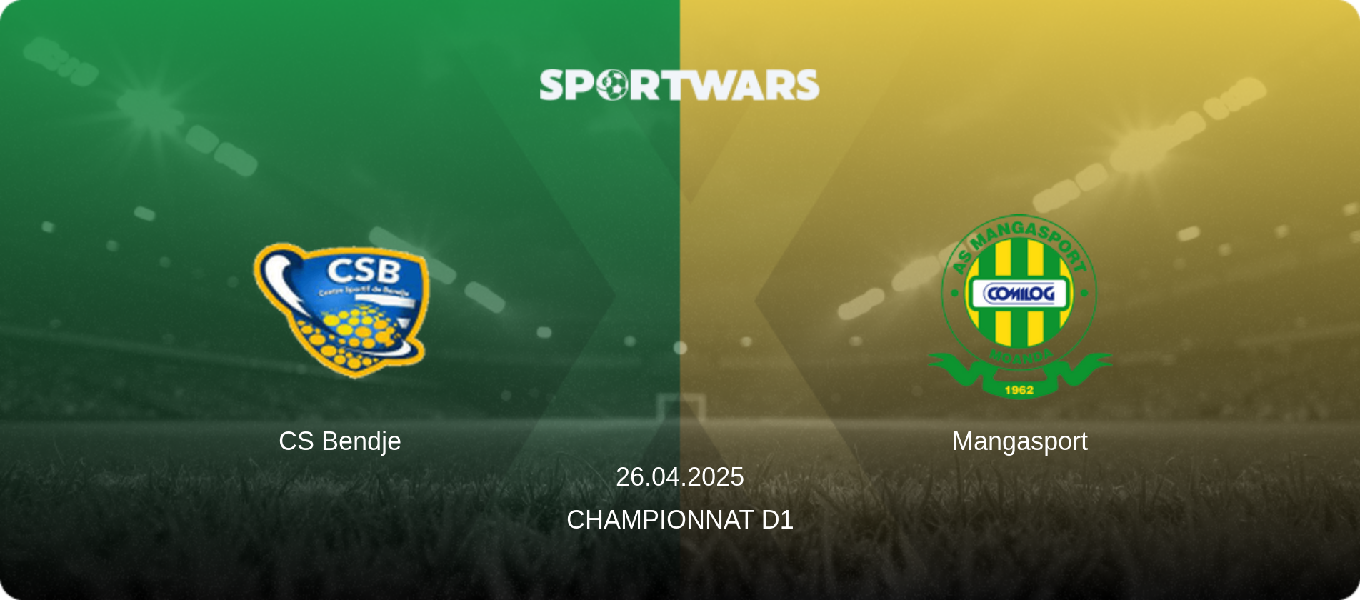 CS Bendje — Mangasport, 26.04.2025 — Championnat D1 (match preview)