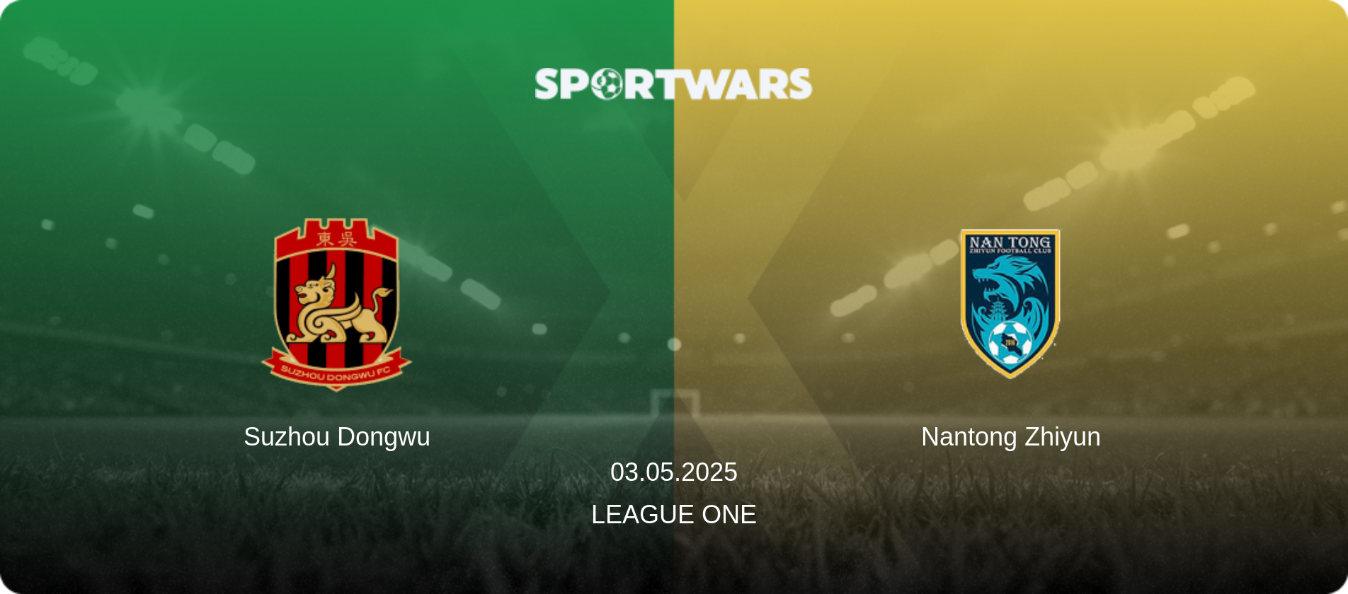 Suzhou Dongwu — Nantong Zhiyun, 03.05.2025 — League One (match preview)