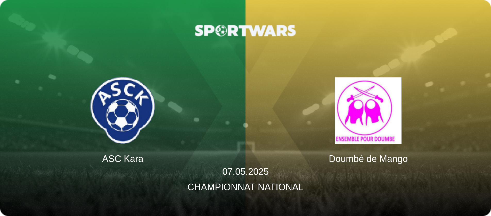 ASC Kara — Doumbé de Mango, 07.05.2025 — Championnat National (match preview)