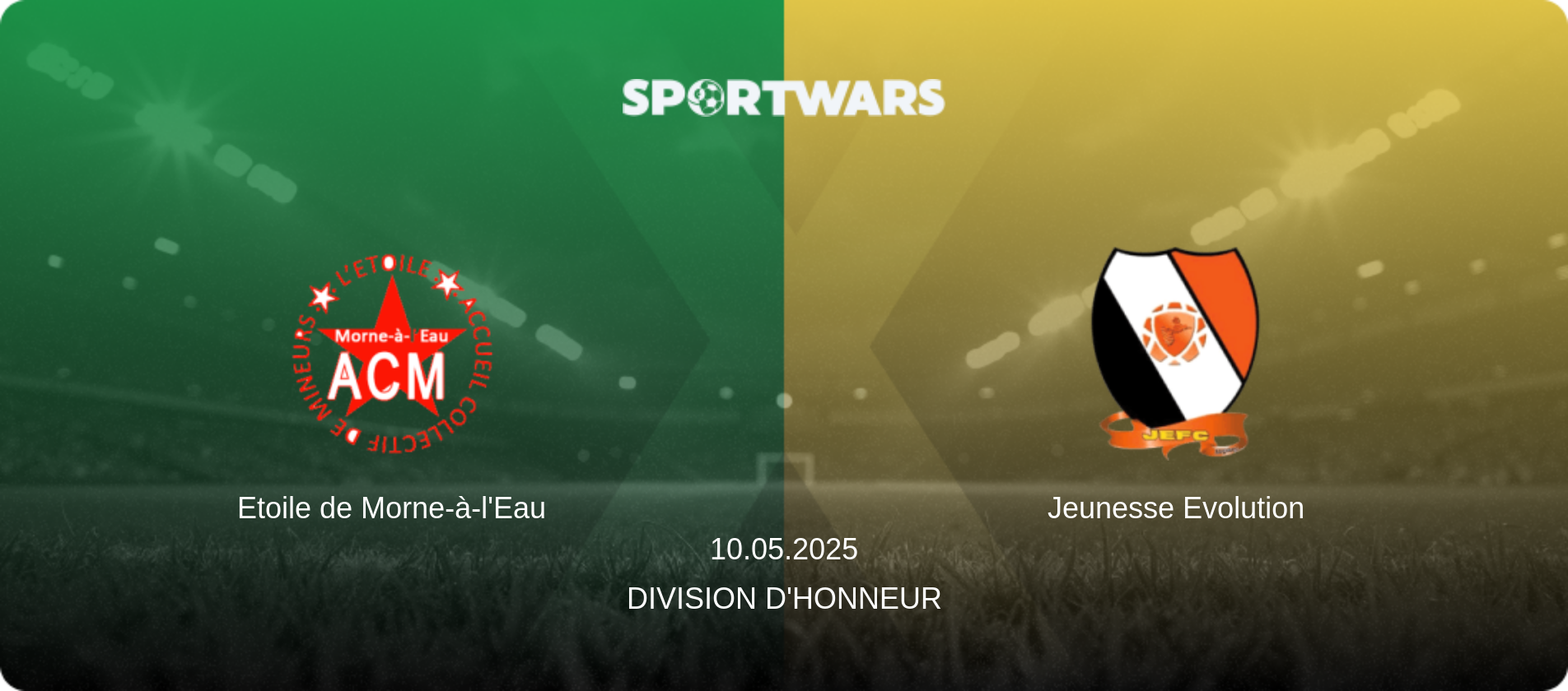 Etoile de Morne-à-l'Eau — Jeunesse Evolution, 10.05.2025 — Division d'Honneur (match preview)