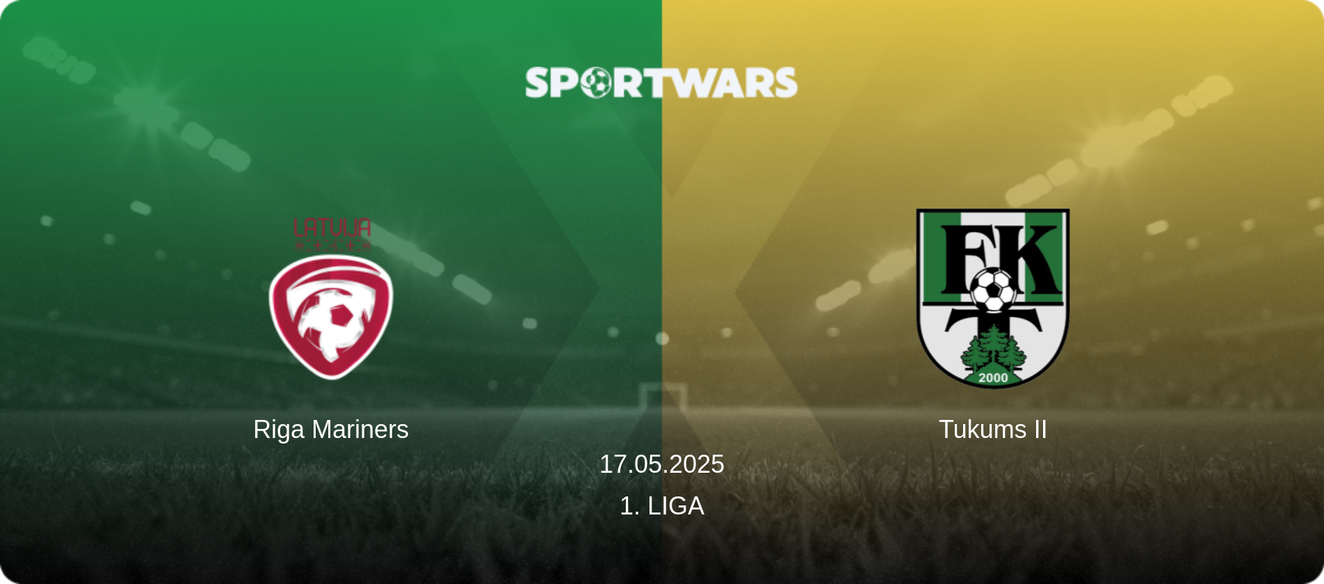 Riga Mariners — Tukums II, 17.05.2025 — 1. Liga (match preview)