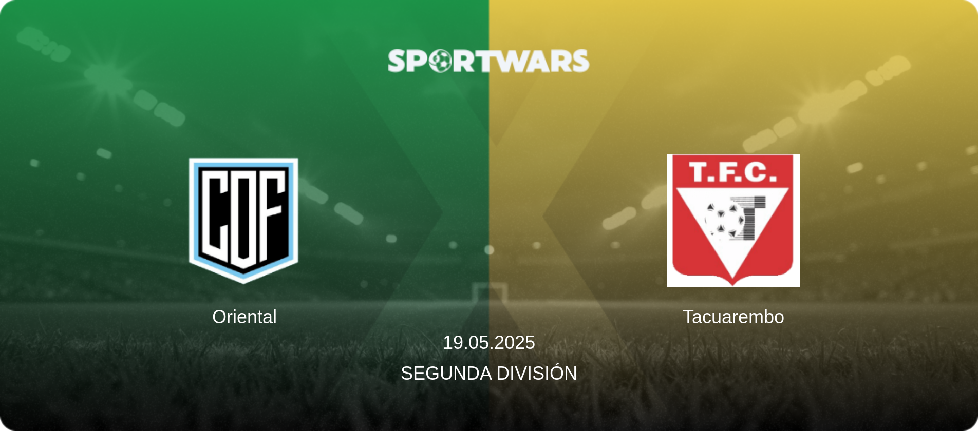 Oriental — Tacuarembo, 19.05.2025 — Segunda División (match preview)