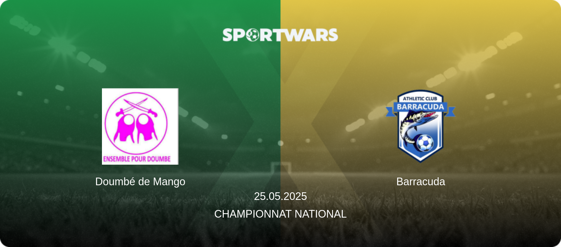 Doumbé de Mango — Barracuda, 25.05.2025 — Championnat National (match preview)