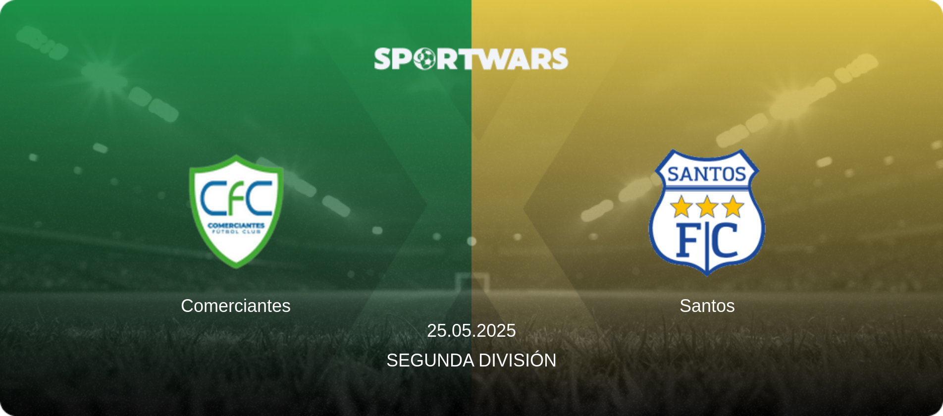 Comerciantes — Santos, 25.05.2025 — Segunda División (match preview)
