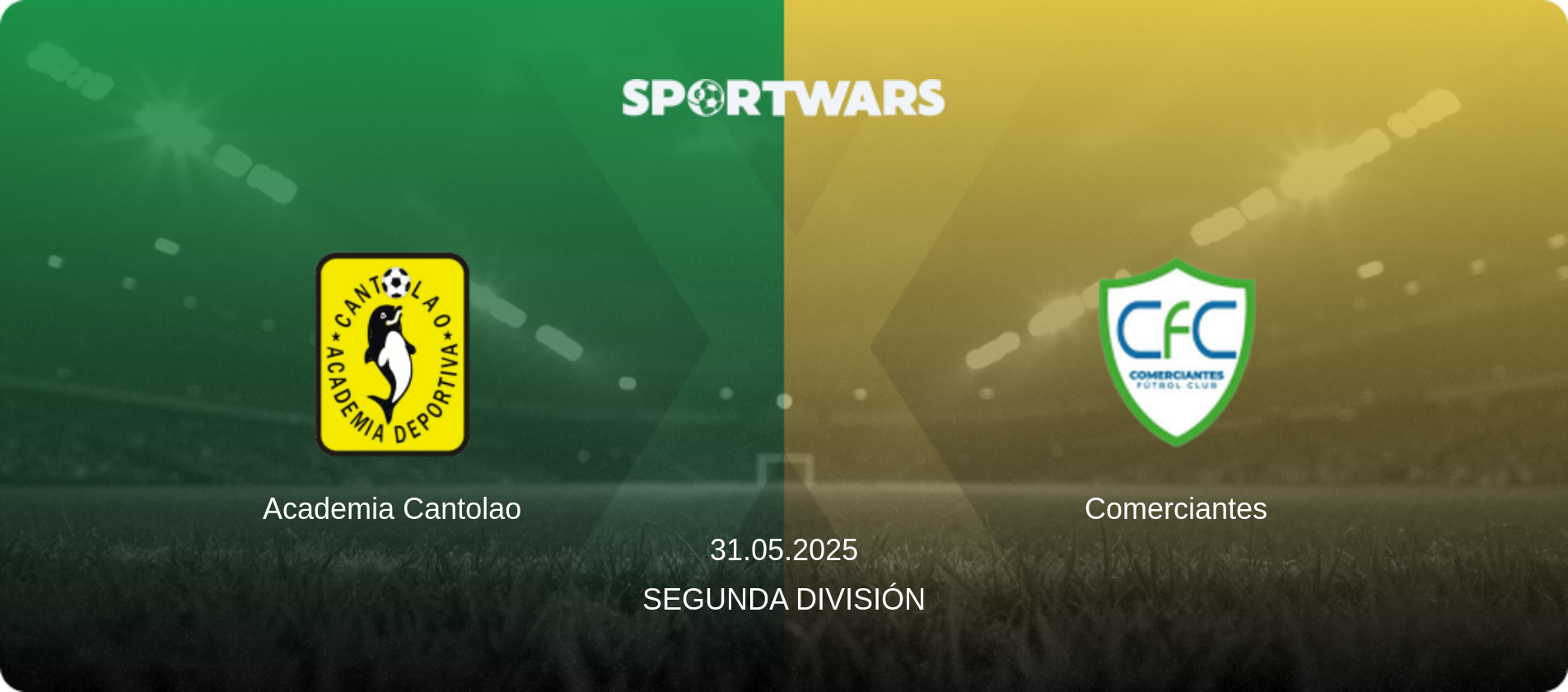 Academia Cantolao — Comerciantes, 31.05.2025 — Segunda División (match preview)