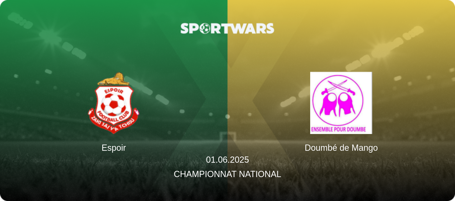 Espoir — Doumbé de Mango, 01.06.2025 — Championnat National (match preview)