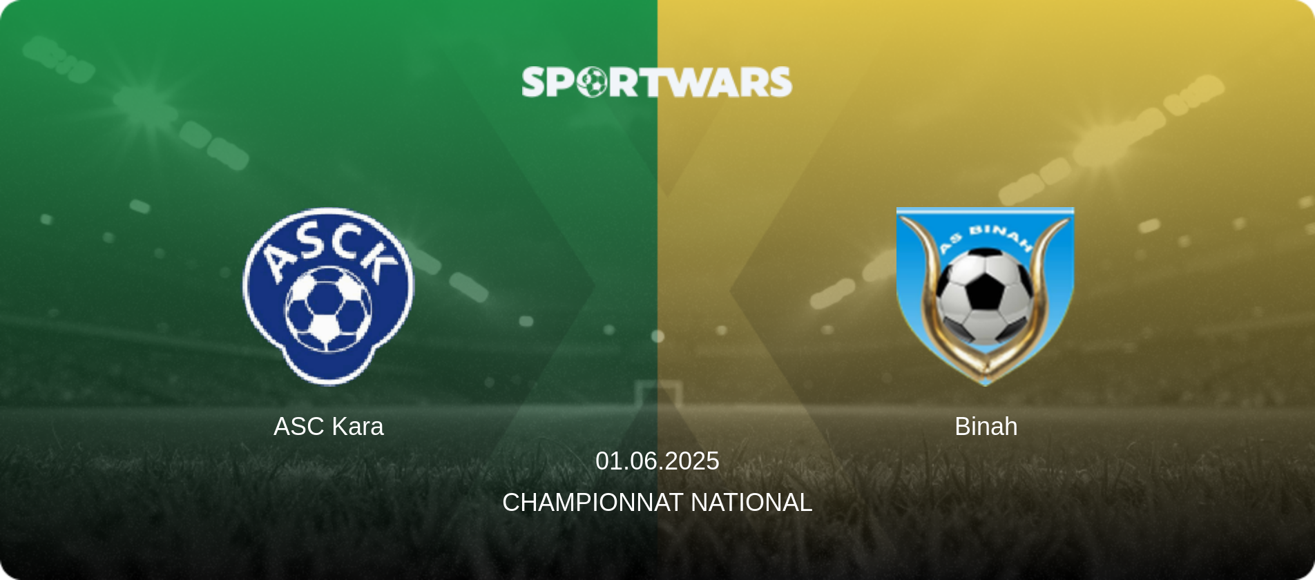 ASC Kara — Binah, 01.06.2025 — Championnat National (match preview)