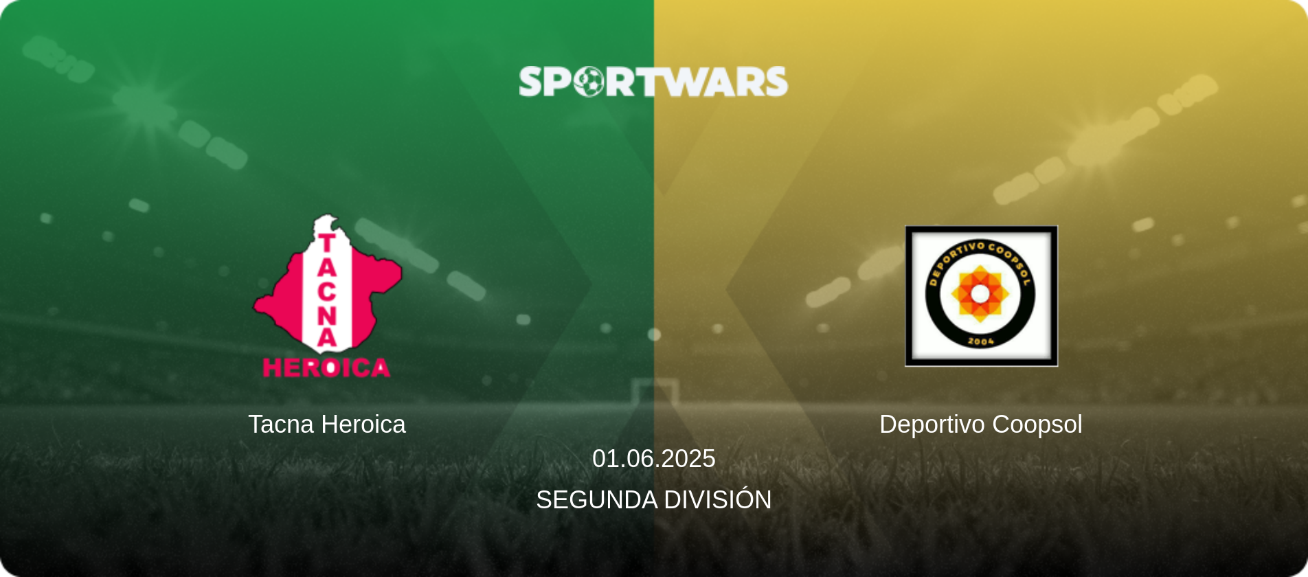 Tacna Heroica — Deportivo Coopsol, 01.06.2025 — Segunda División (match preview)