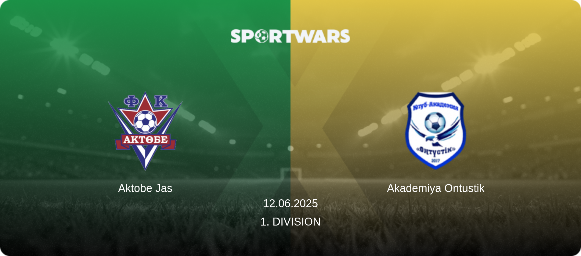 Aktobe Jas — Akademiya Ontustik, 12.06.2025 — 1. Division (match preview)