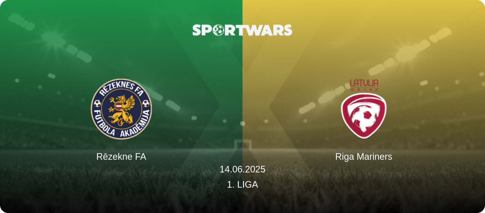 Rēzekne FA — Riga Mariners, 14.06.2025 — 1. Liga (match preview)