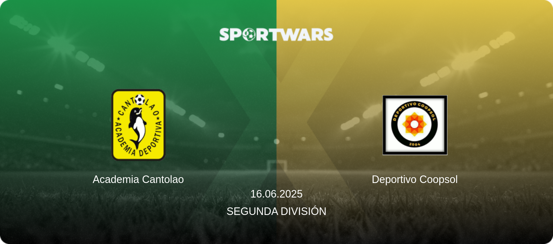 Academia Cantolao — Deportivo Coopsol, 16.06.2025 — Segunda División (match preview)