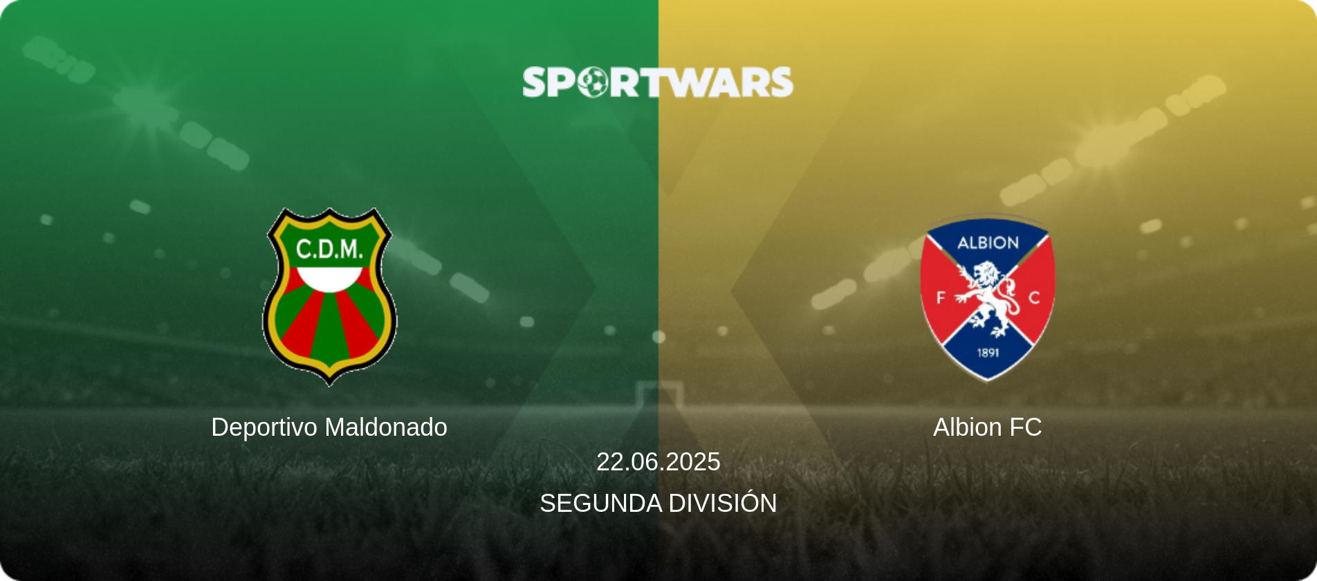 Deportivo Maldonado — Albion FC, 22.06.2025 — Segunda División (match preview)
