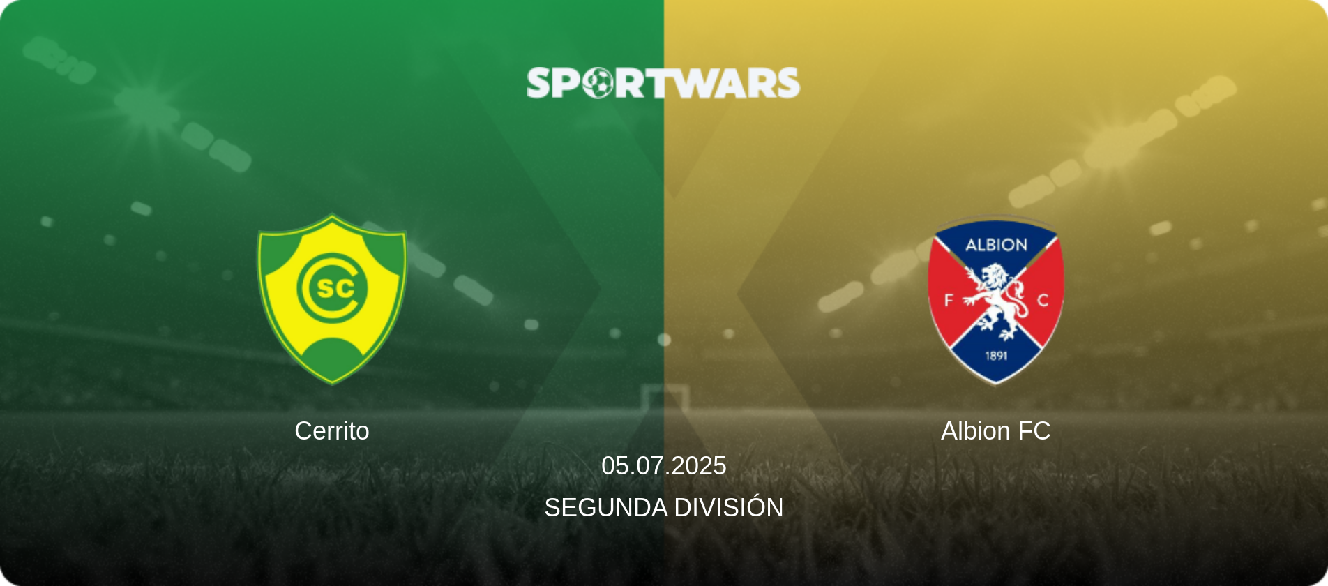 Cerrito — Albion FC, 05.07.2025 — Segunda División (match preview)