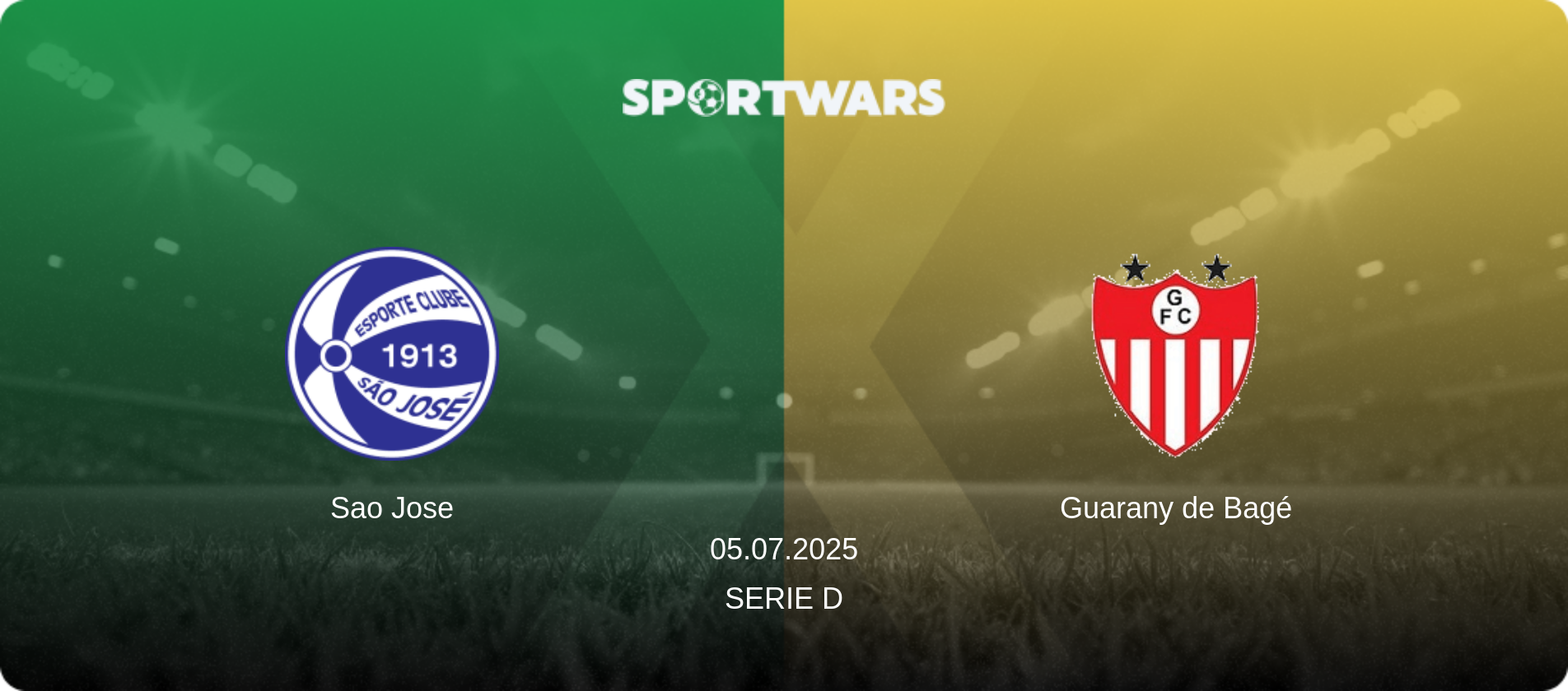 Sao Jose — Guarany de Bagé, 05.07.2025 — Serie D (match preview)