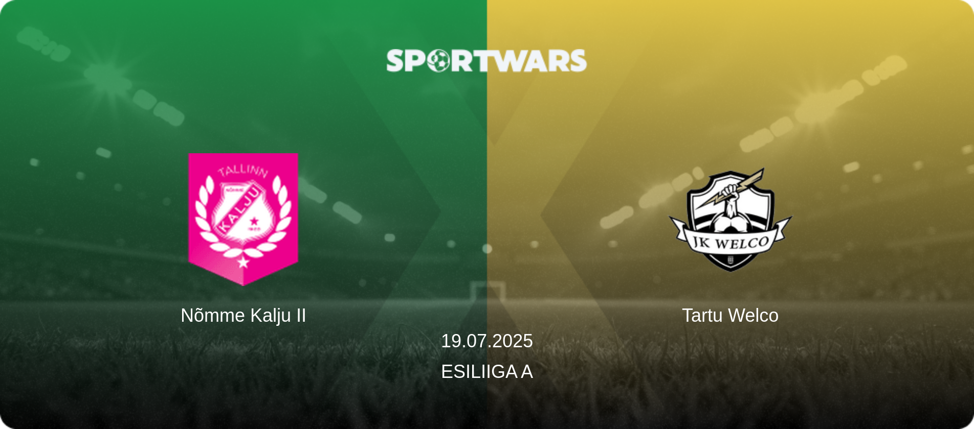 Nõmme Kalju II — Tartu Welco, 19.07.2025 — Esiliiga A (match preview)
