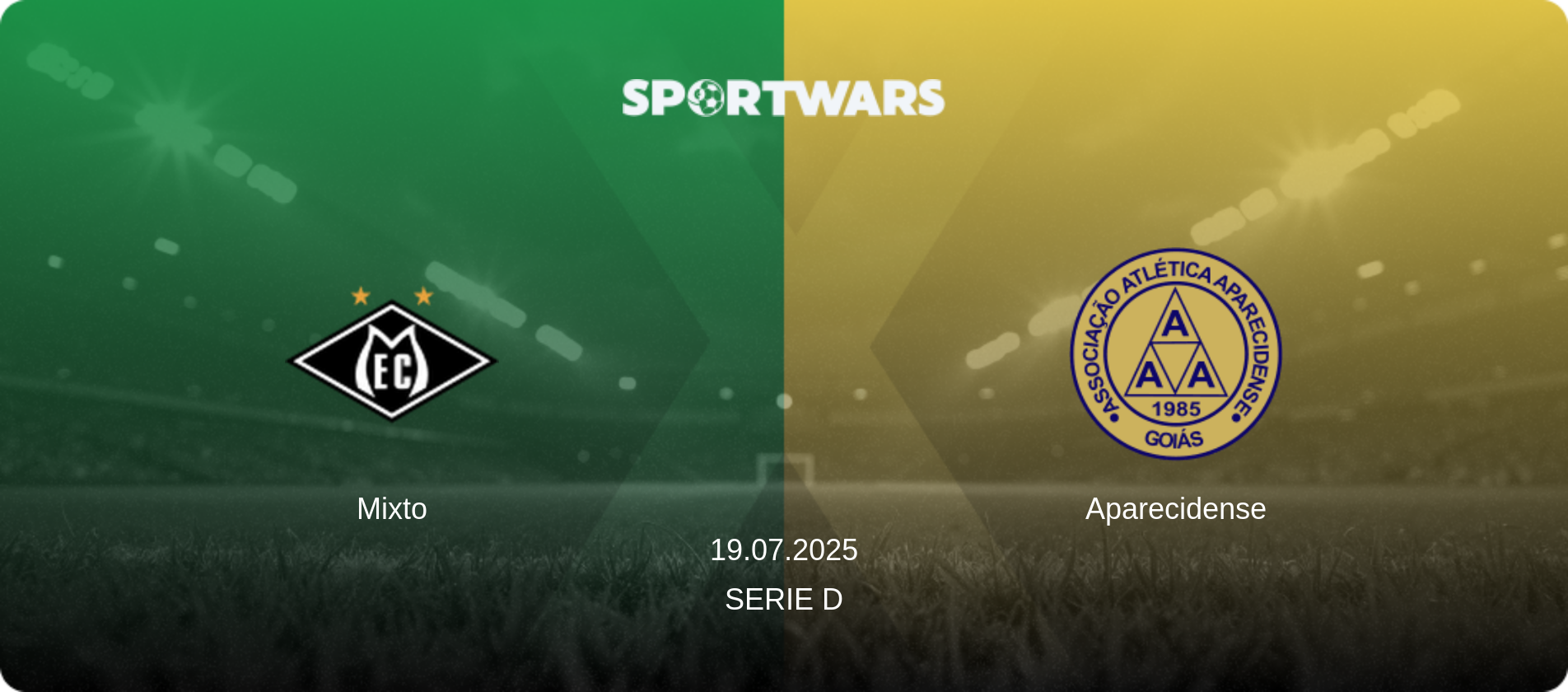 Mixto — Aparecidense, 19.07.2025 — Serie D (match preview)